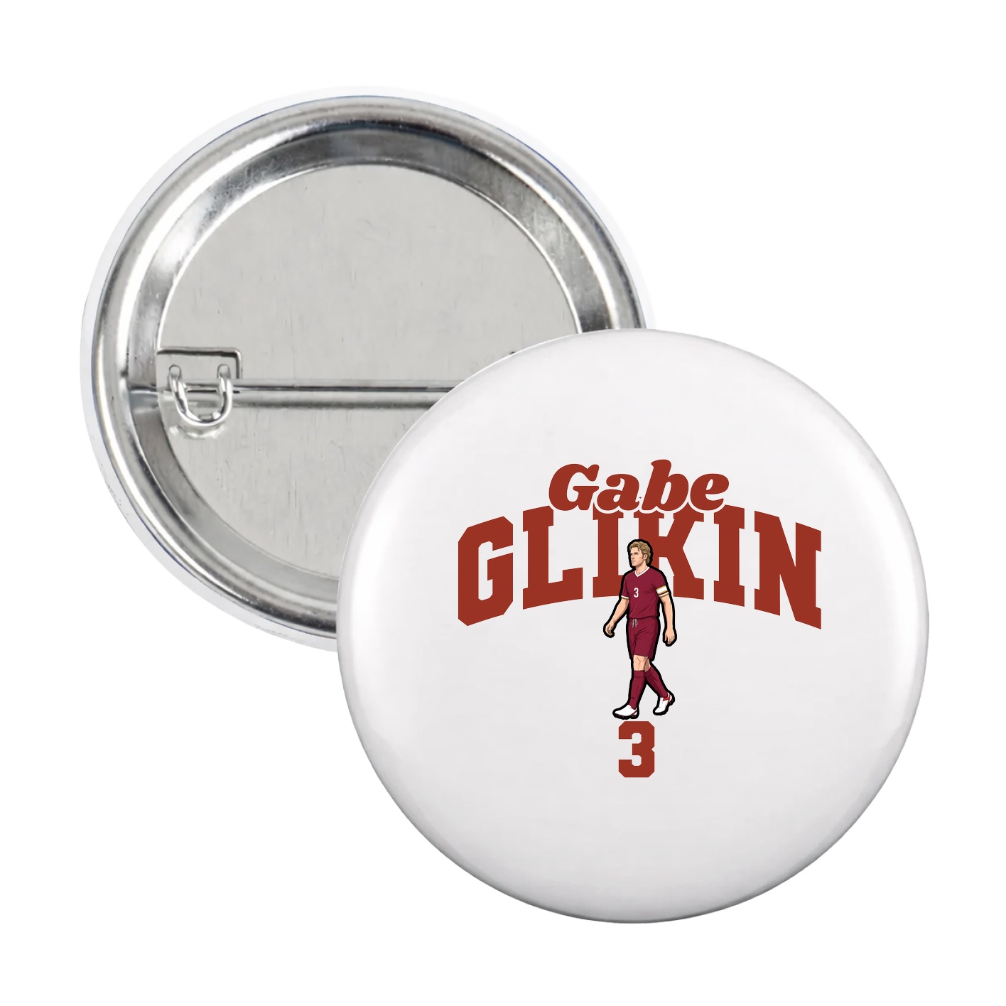 Game Day Button — Signature Arch in White