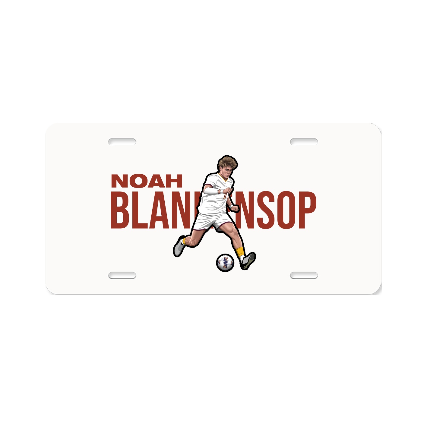 License Plate — Player Name in Classic