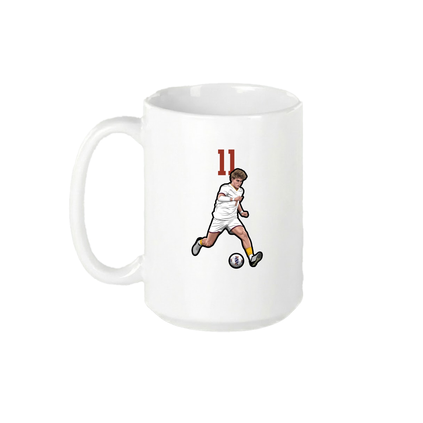 15oz Coffee Mug — Number Top in White
