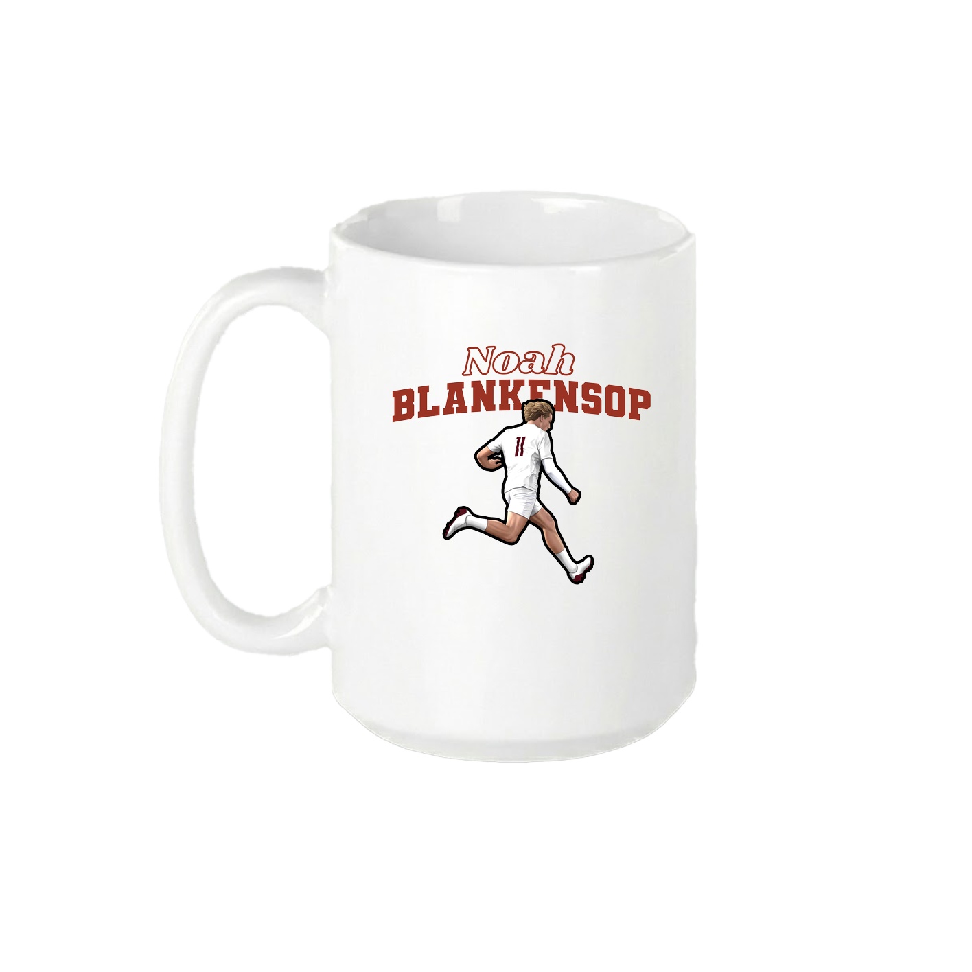 15oz Coffee Mug — Name Arch in White