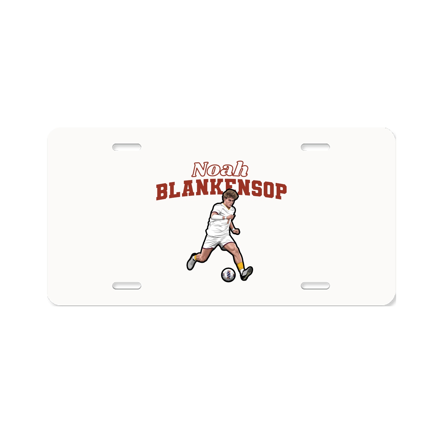 License Plate — Name Arch in Classic