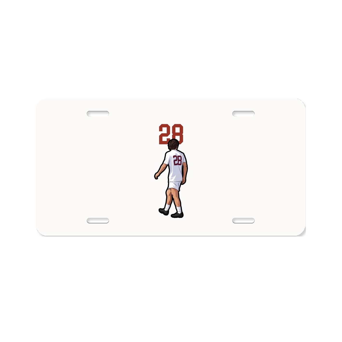 License Plate — Number Top in Classic