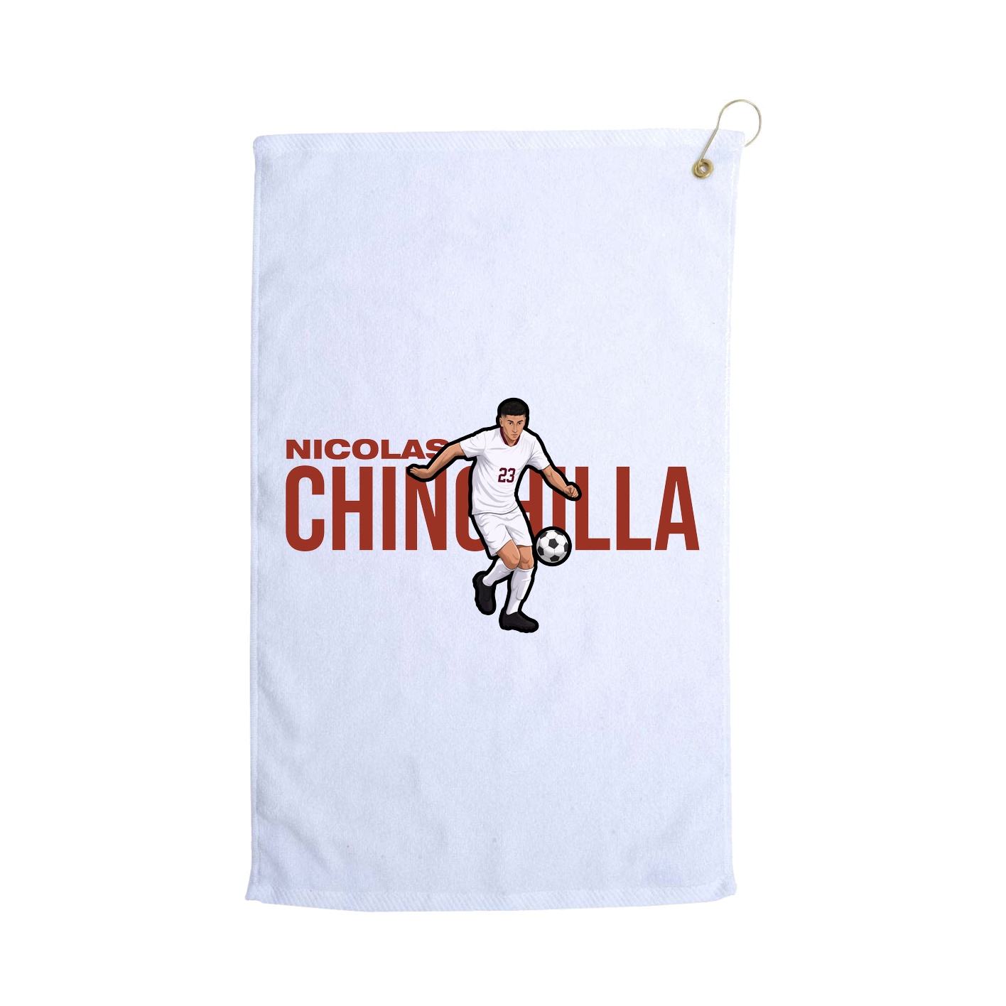 Golf Towel — Player Name in White