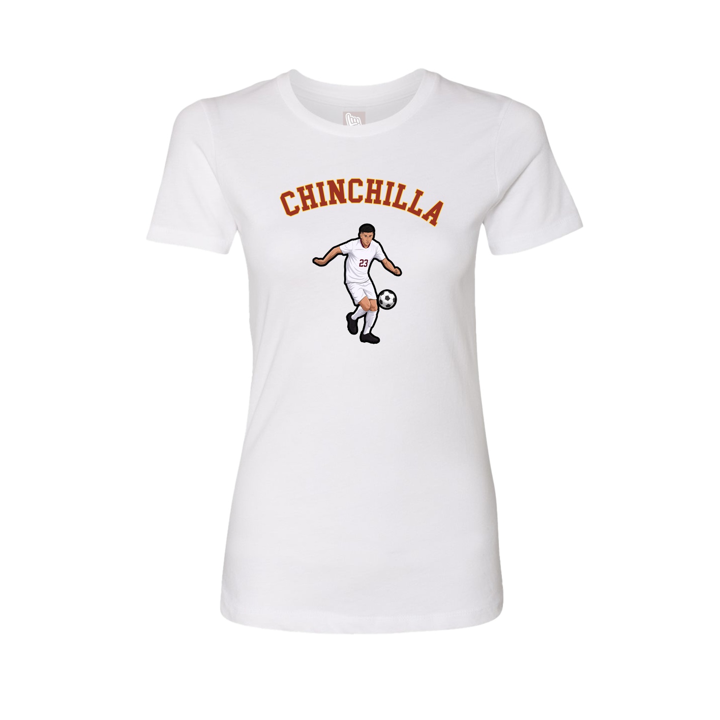 Fitted Women's Tee — Shirsey Arch in White