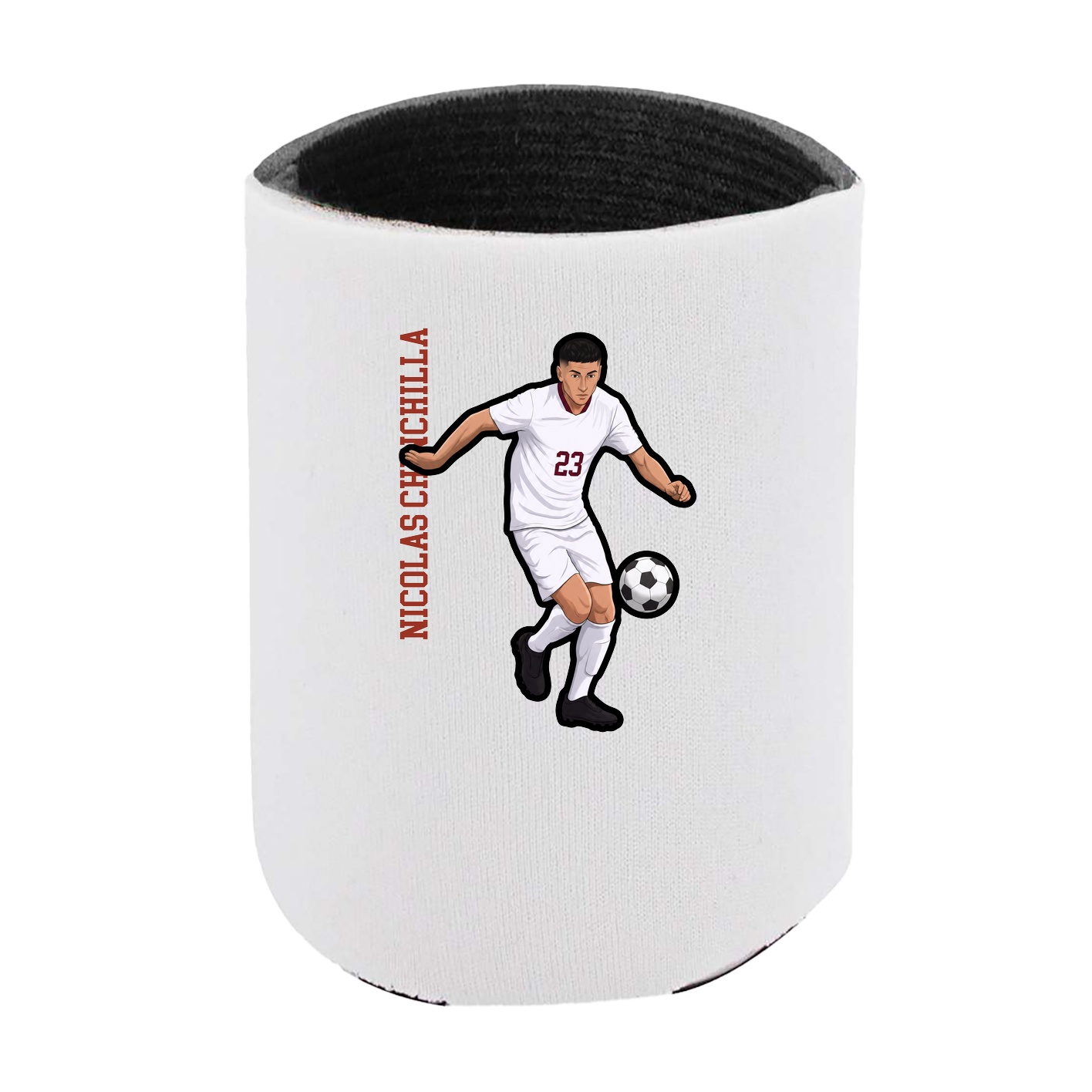 Can Holder — Name Vertical in White