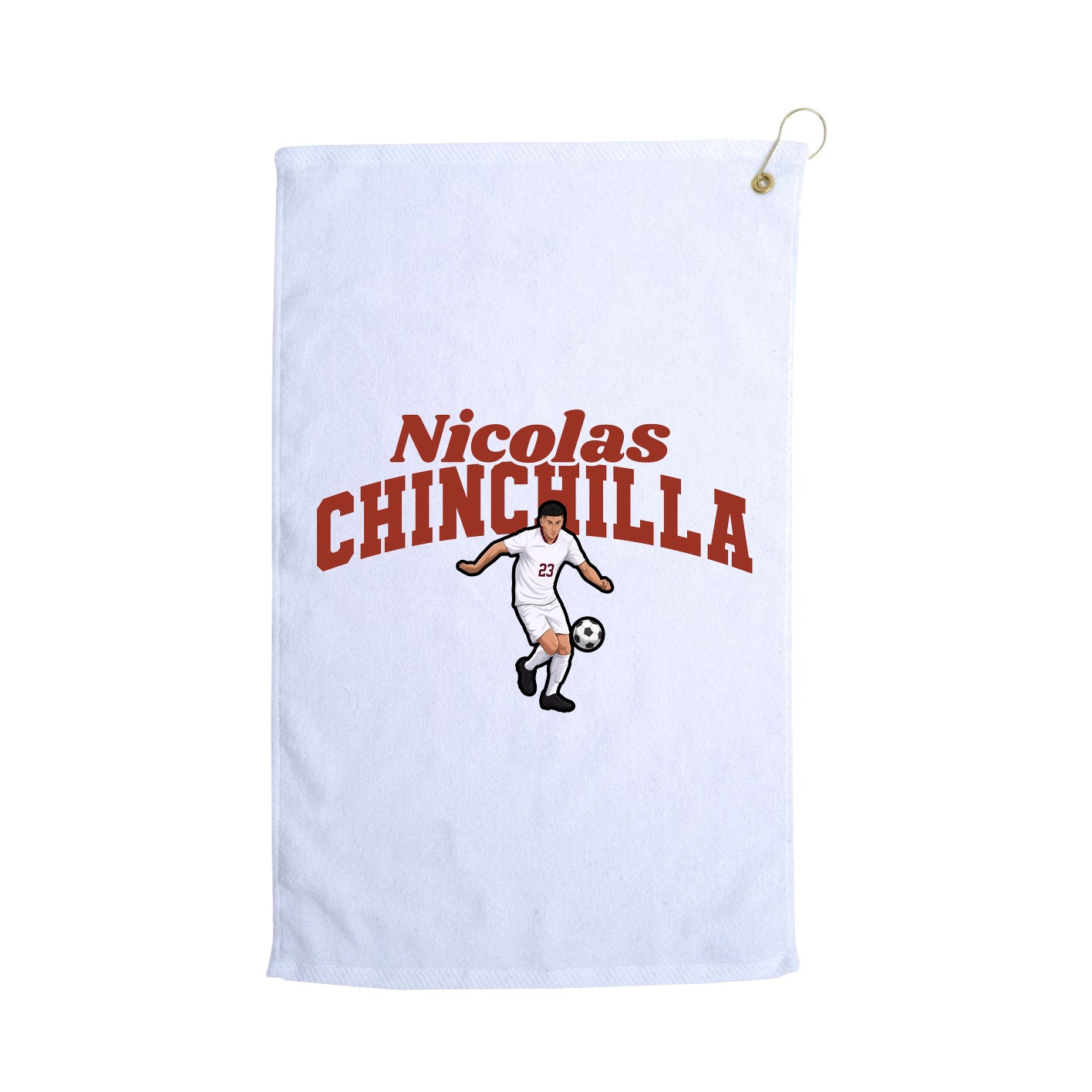 Golf Towel — Signature Arch in White