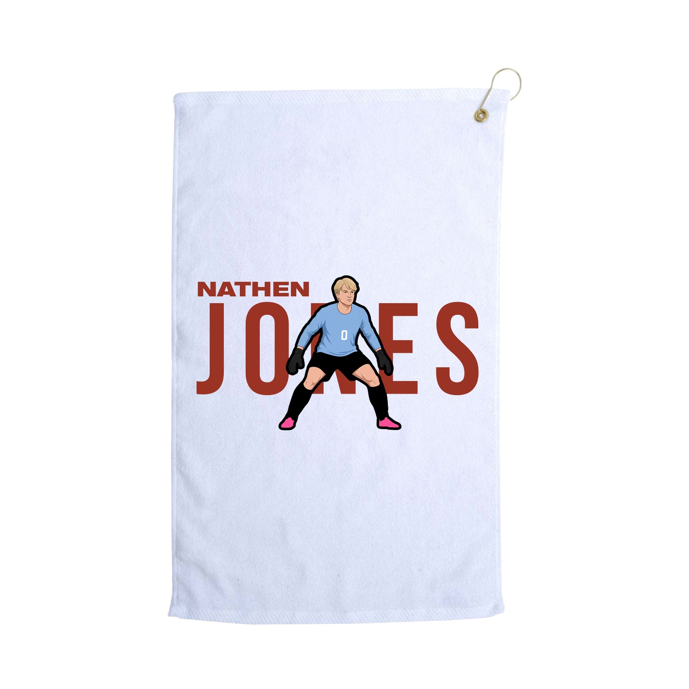 Golf Towel — Player Name in White