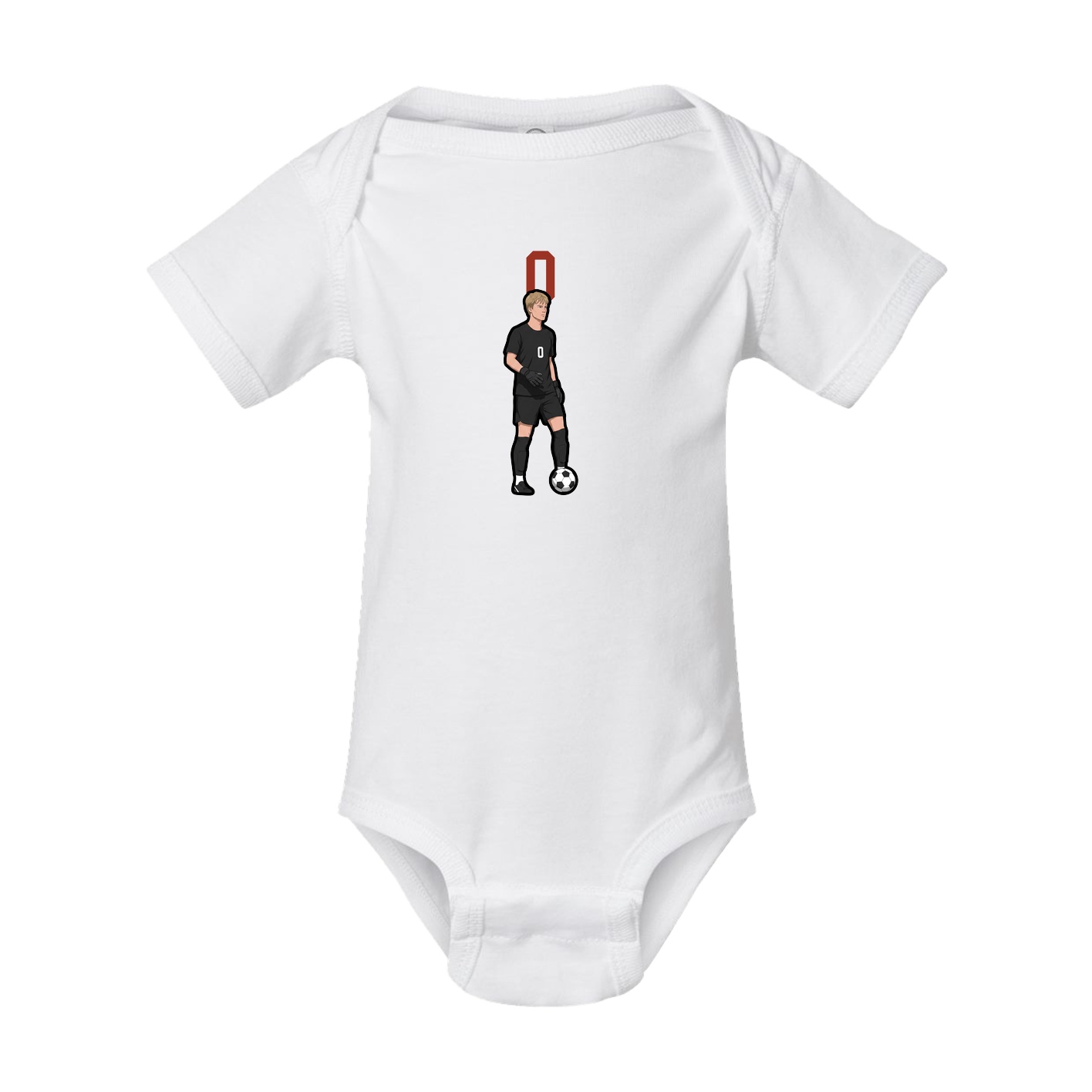 Baby Onesie — Number Top in White