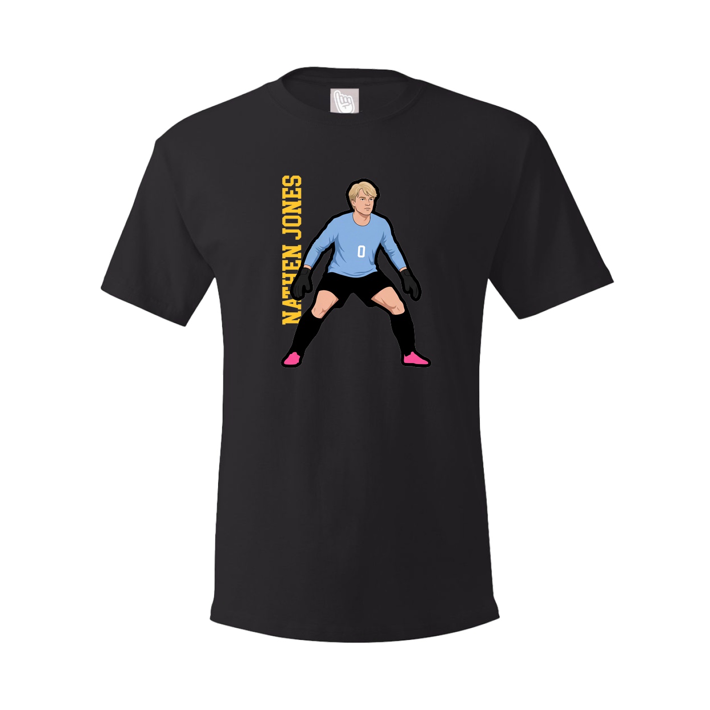 Tee — Name Vertical in Black