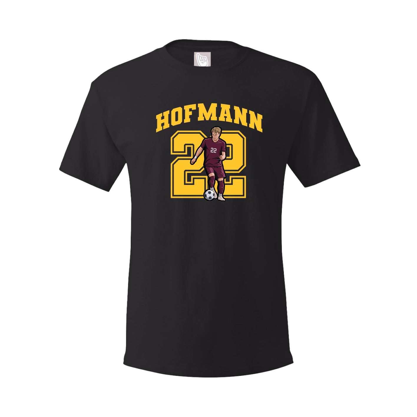 Youth Tee — Number in Black