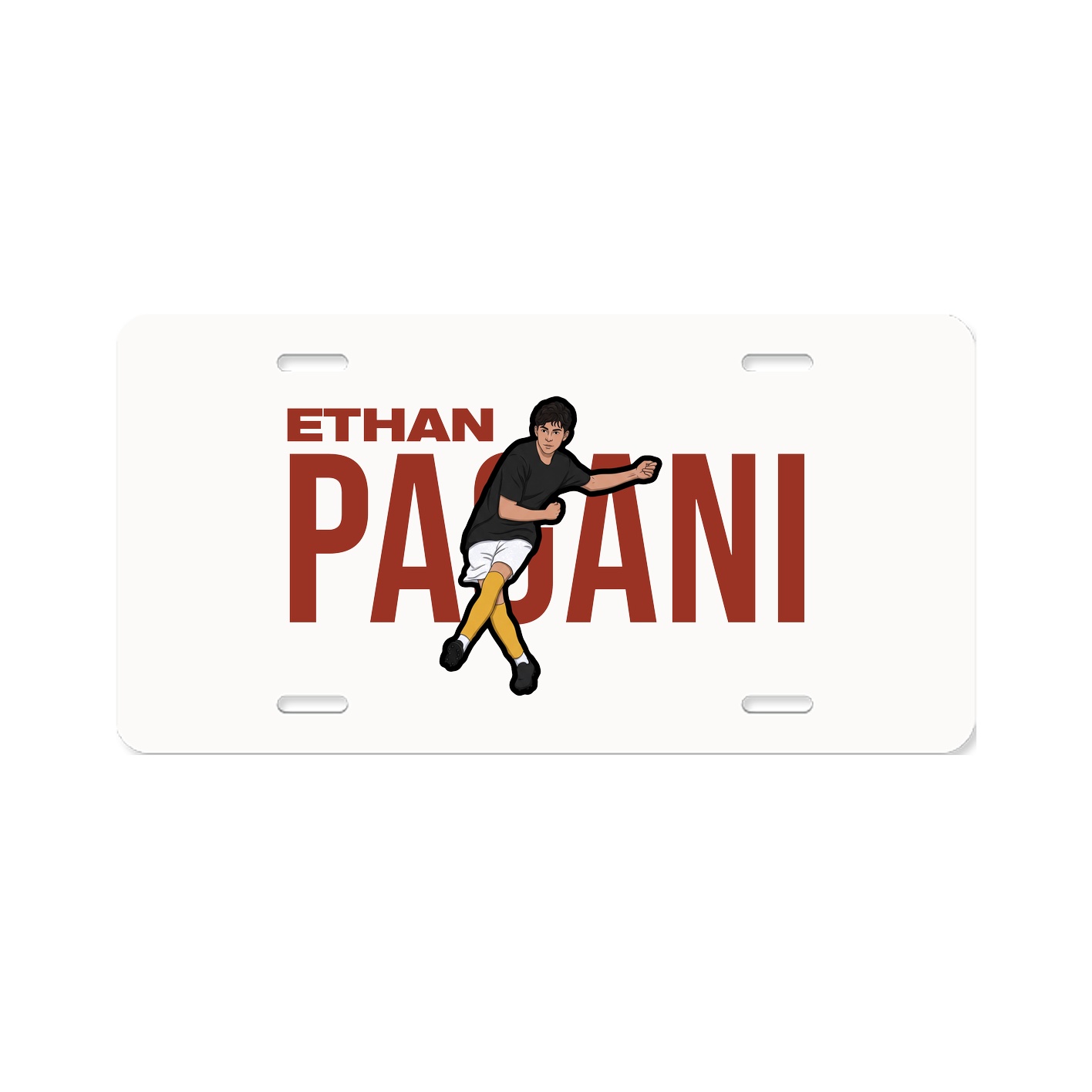License Plate — Player Name in Classic