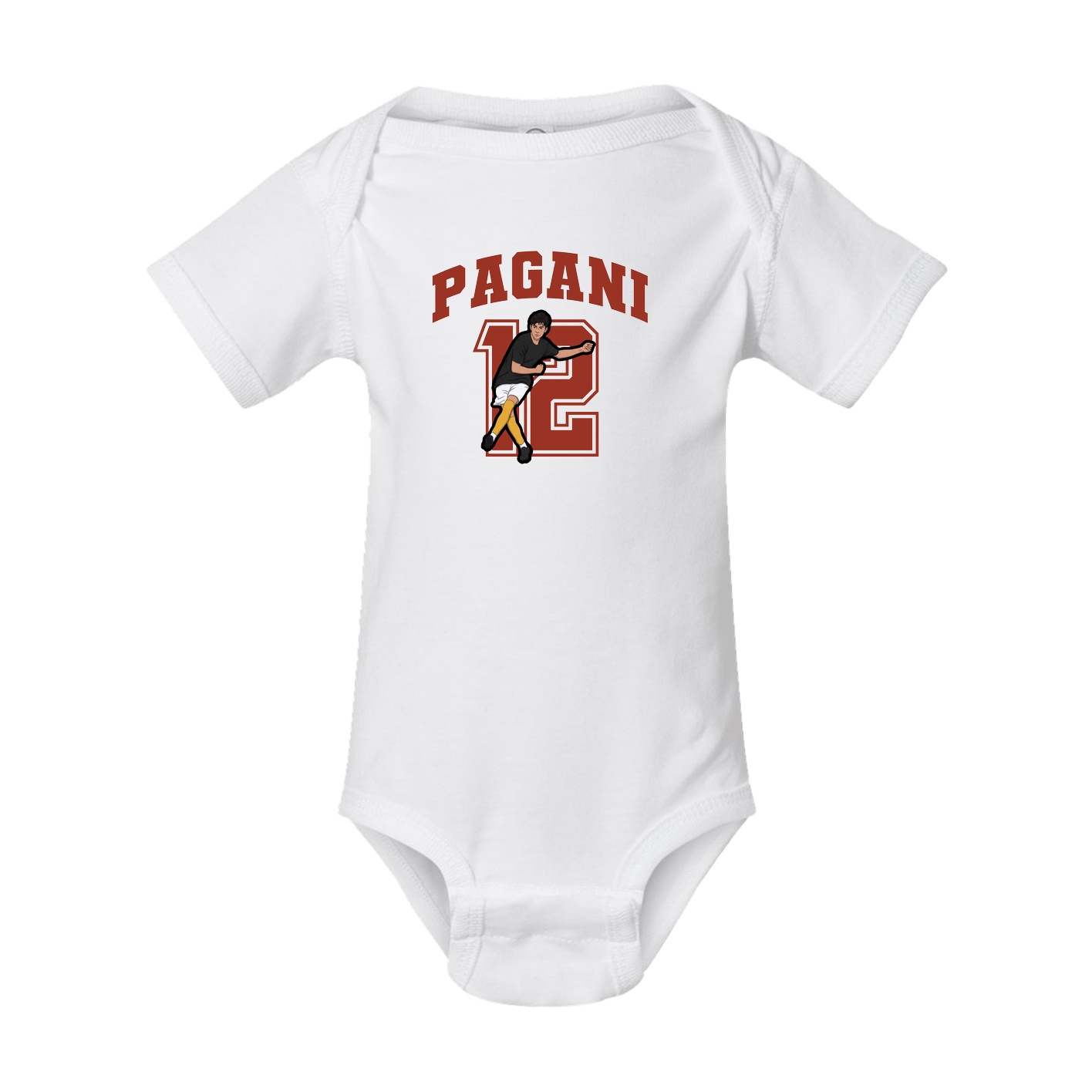 Baby Onesie — Number in White