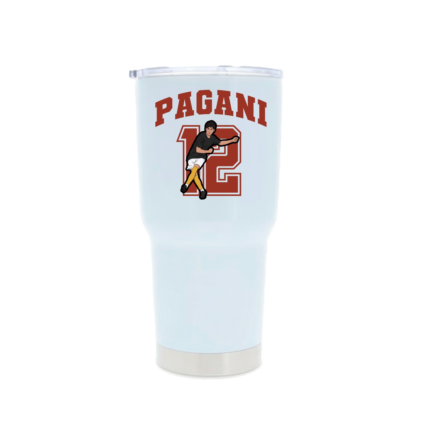 30oz Stainless Steel Tumbler — Number in White