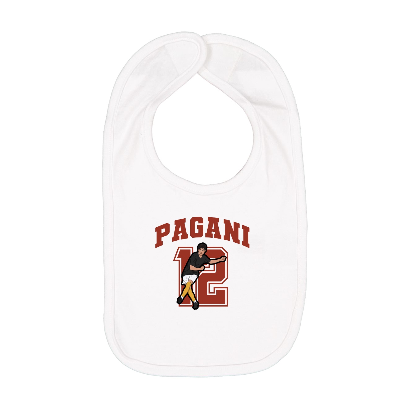 Infant Bib — Number in White