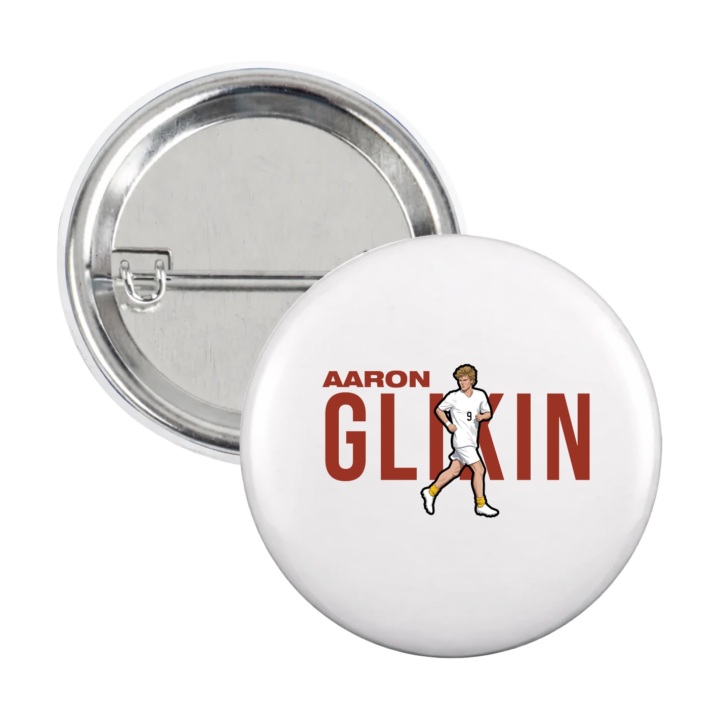 Game Day Button — Player Name in White