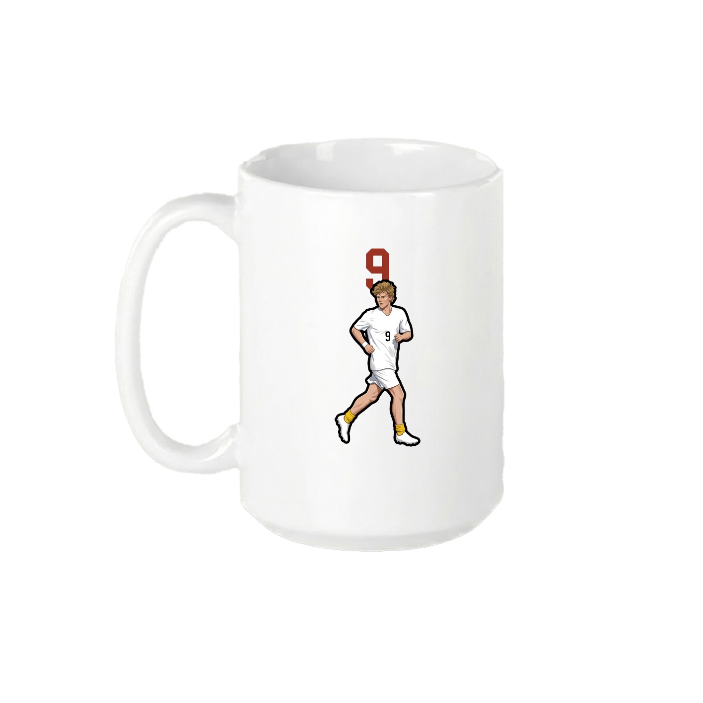 15oz Coffee Mug — Number Top in White