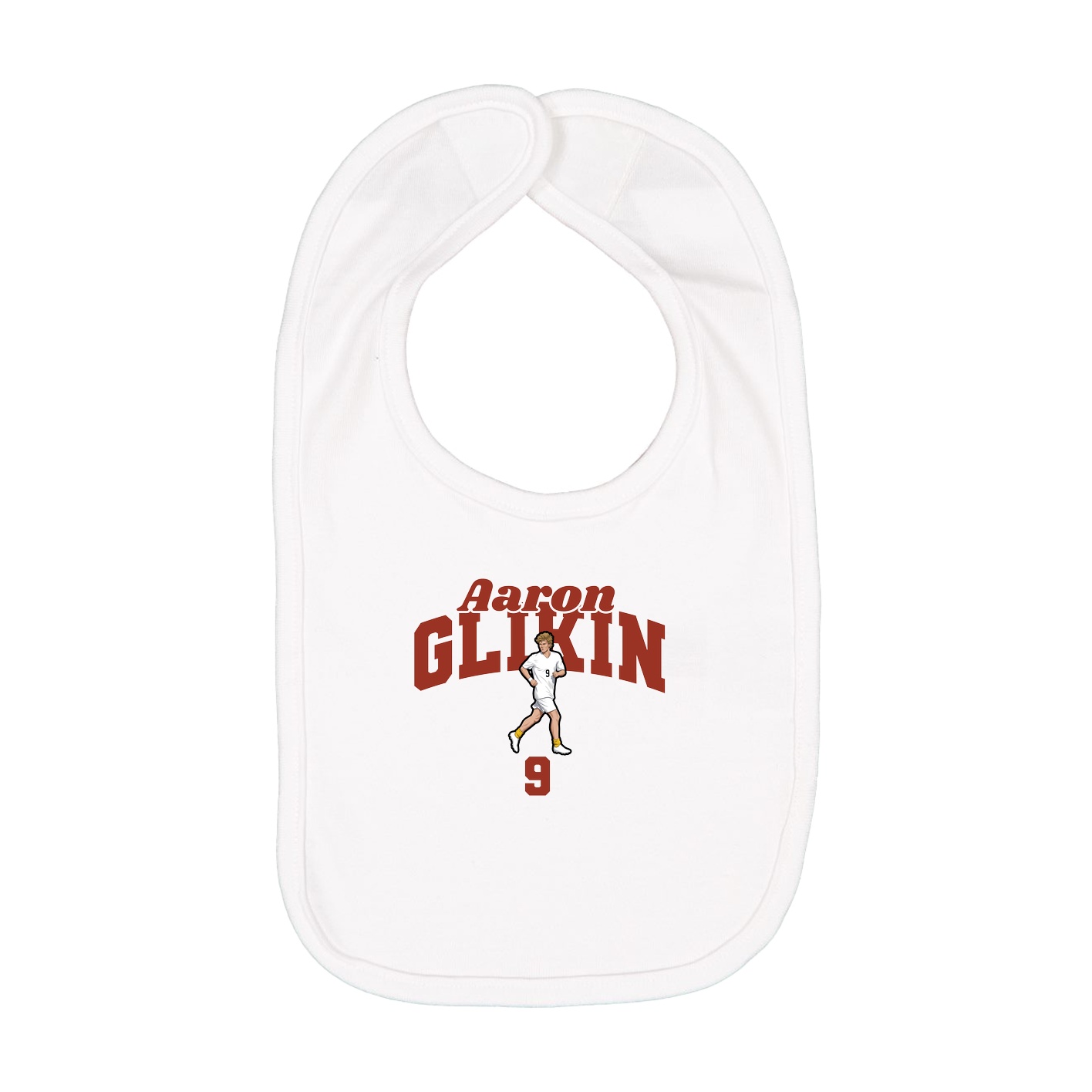 Infant Bib — Signature Arch in White