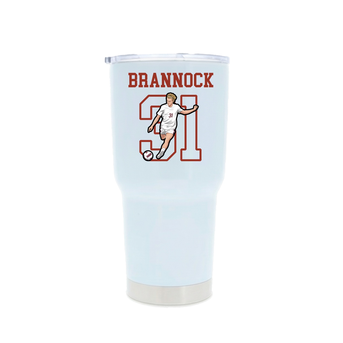 30oz Stainless Steel Tumbler — Shirsey in White