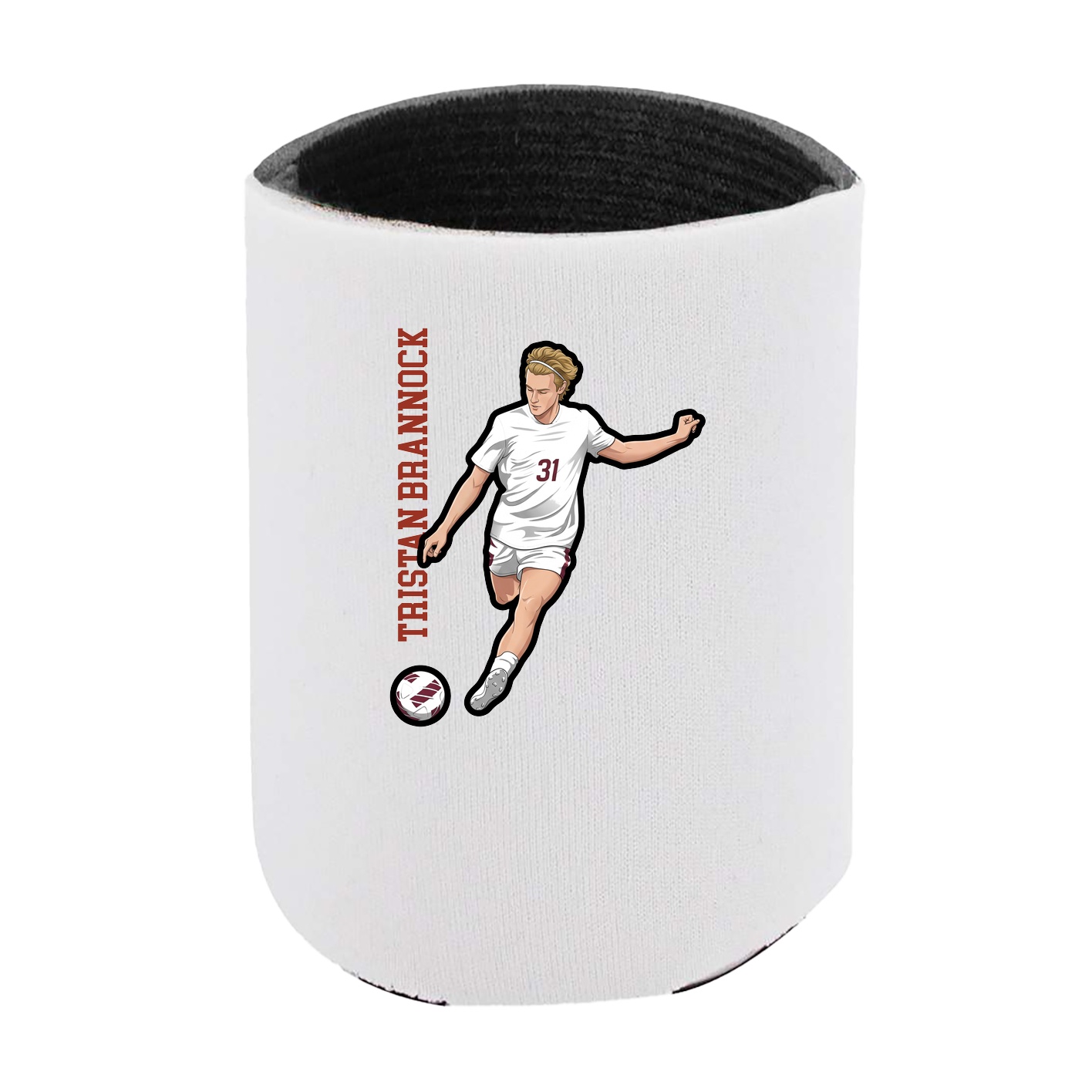 Can Holder — Name Vertical in White