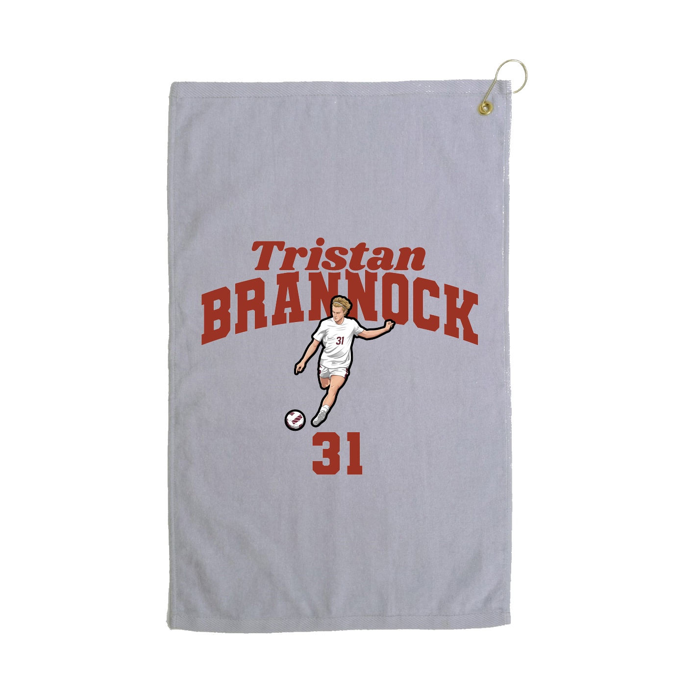 Golf Towel — Signature Arch in Grey