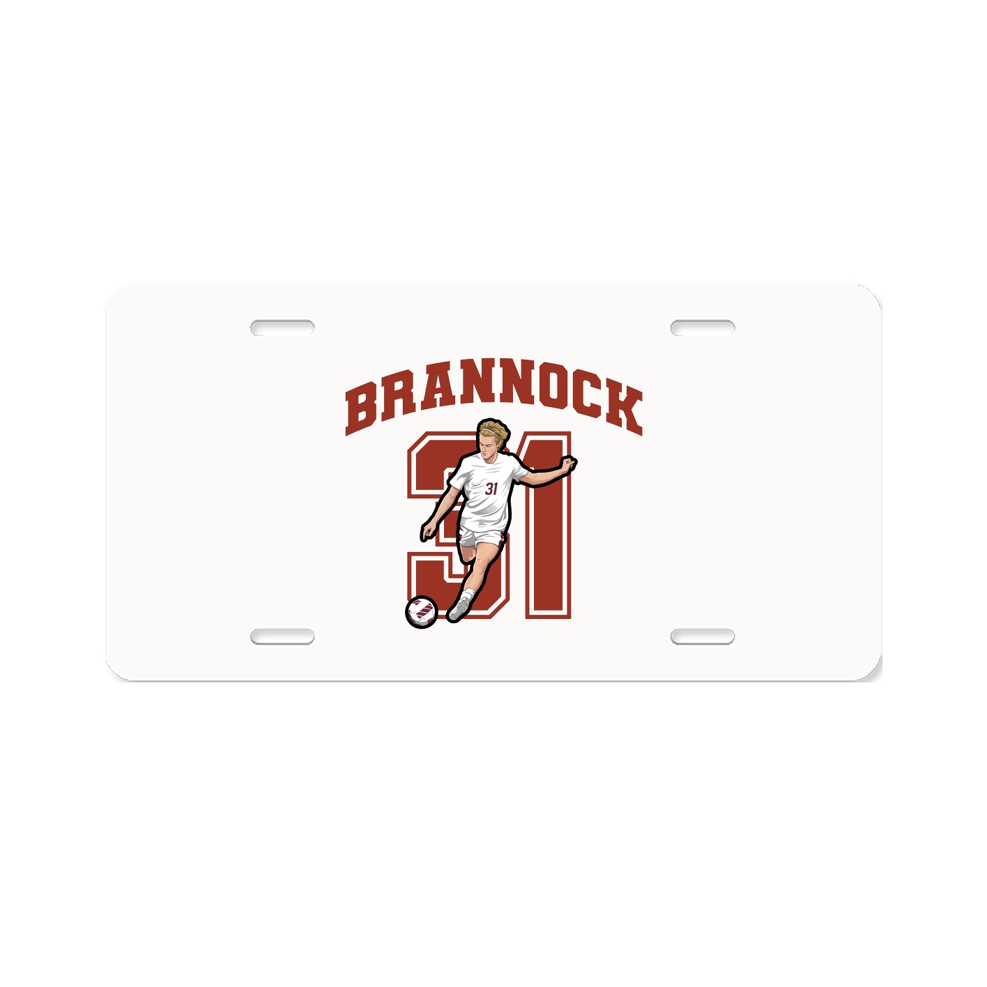 License Plate — Number in Classic