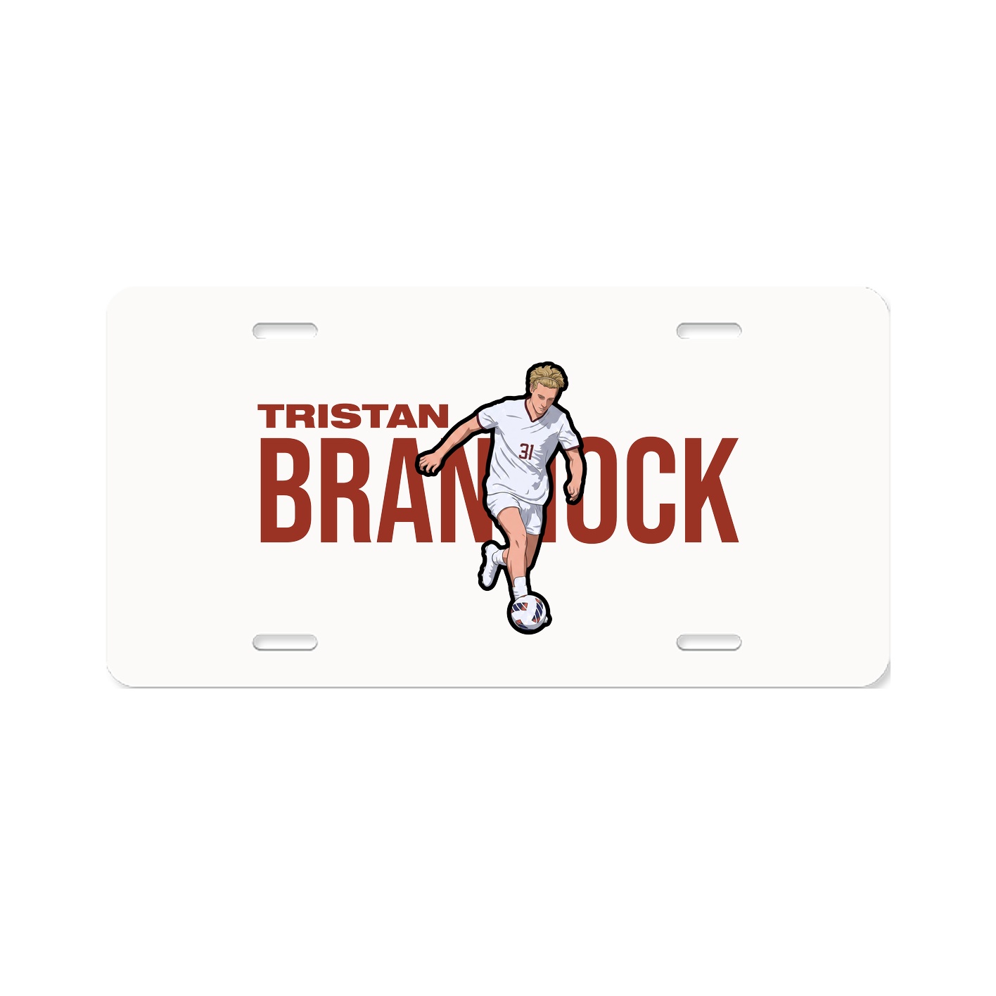 License Plate — Player Name in Classic