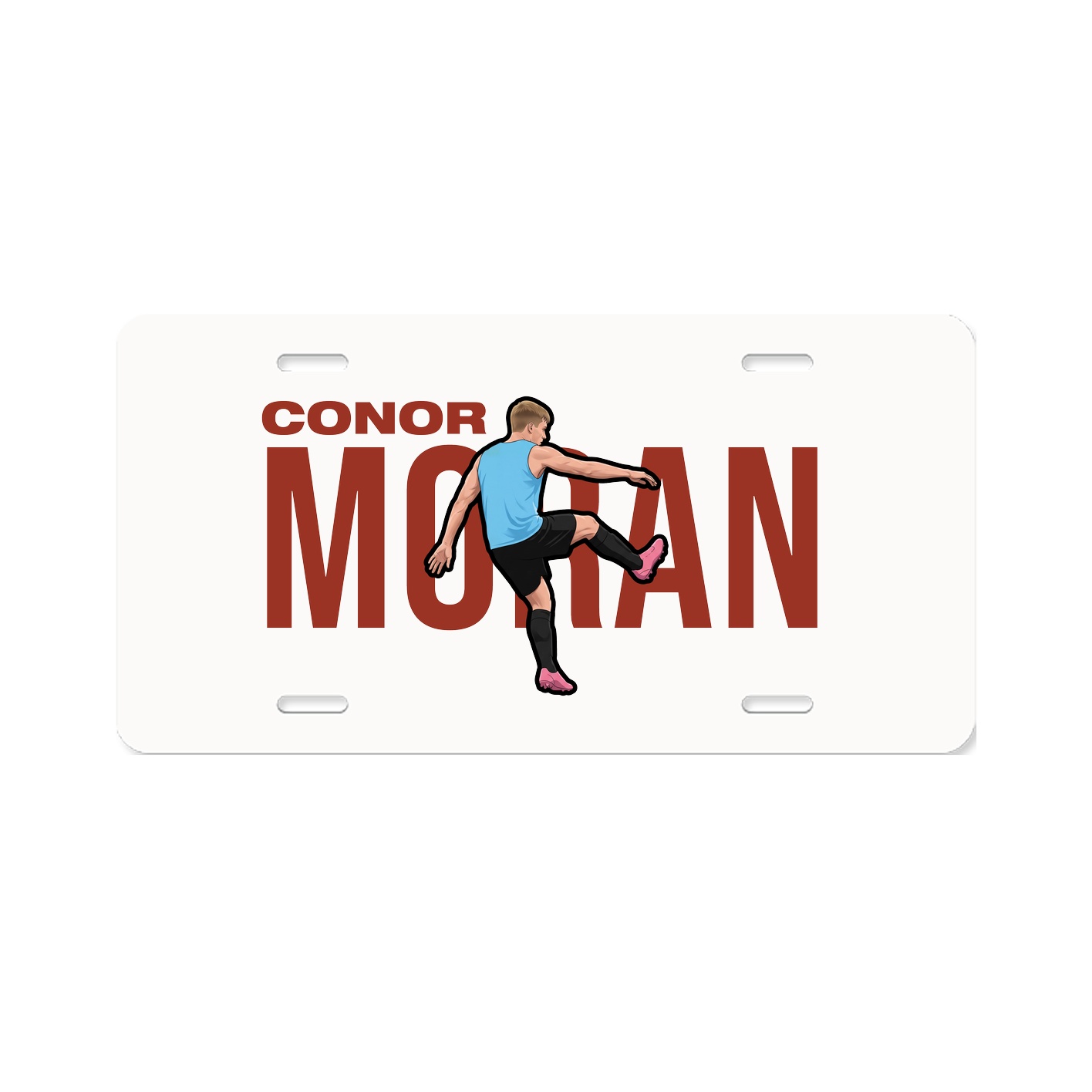 License Plate — Player Name in Classic