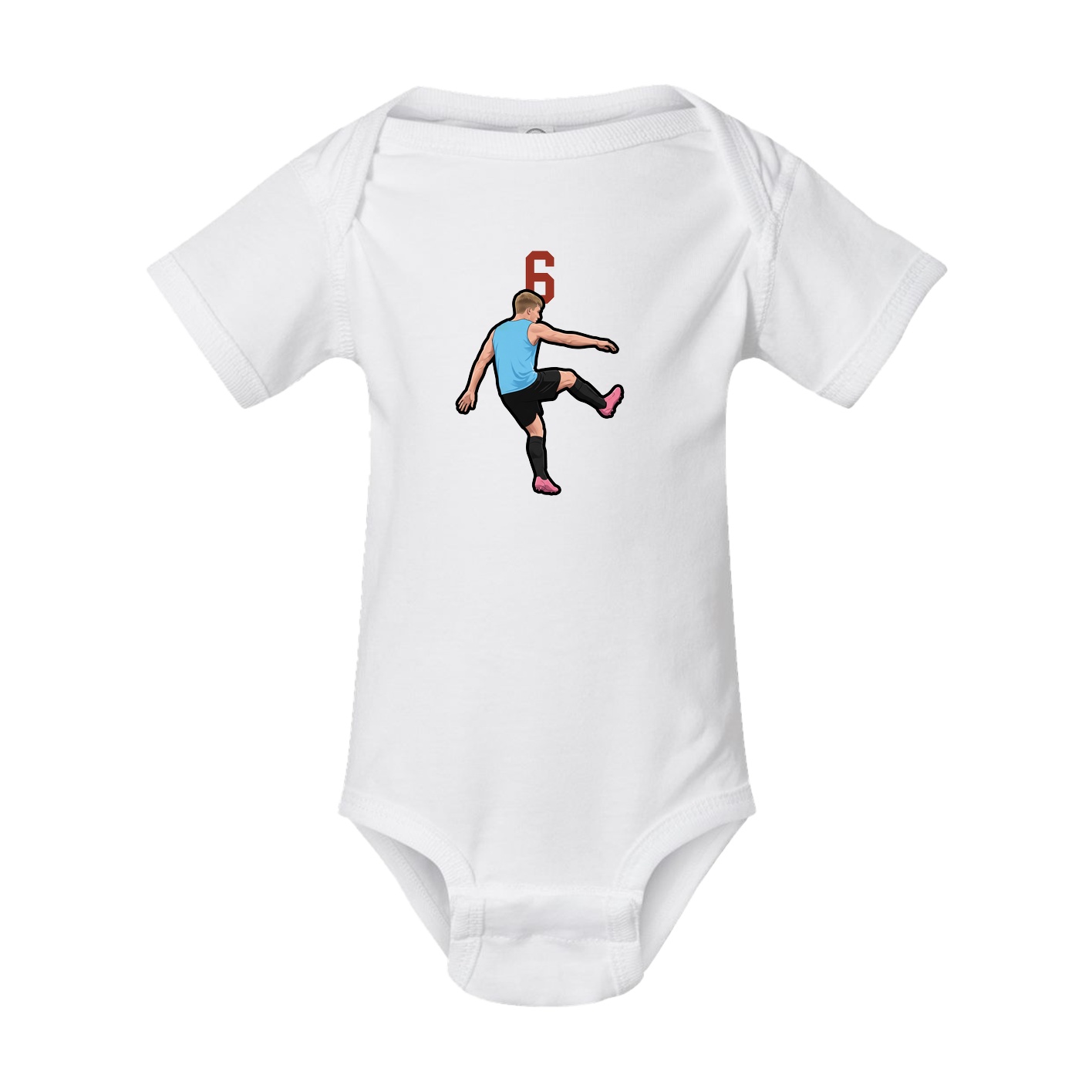 Baby Onesie — Number Top in White