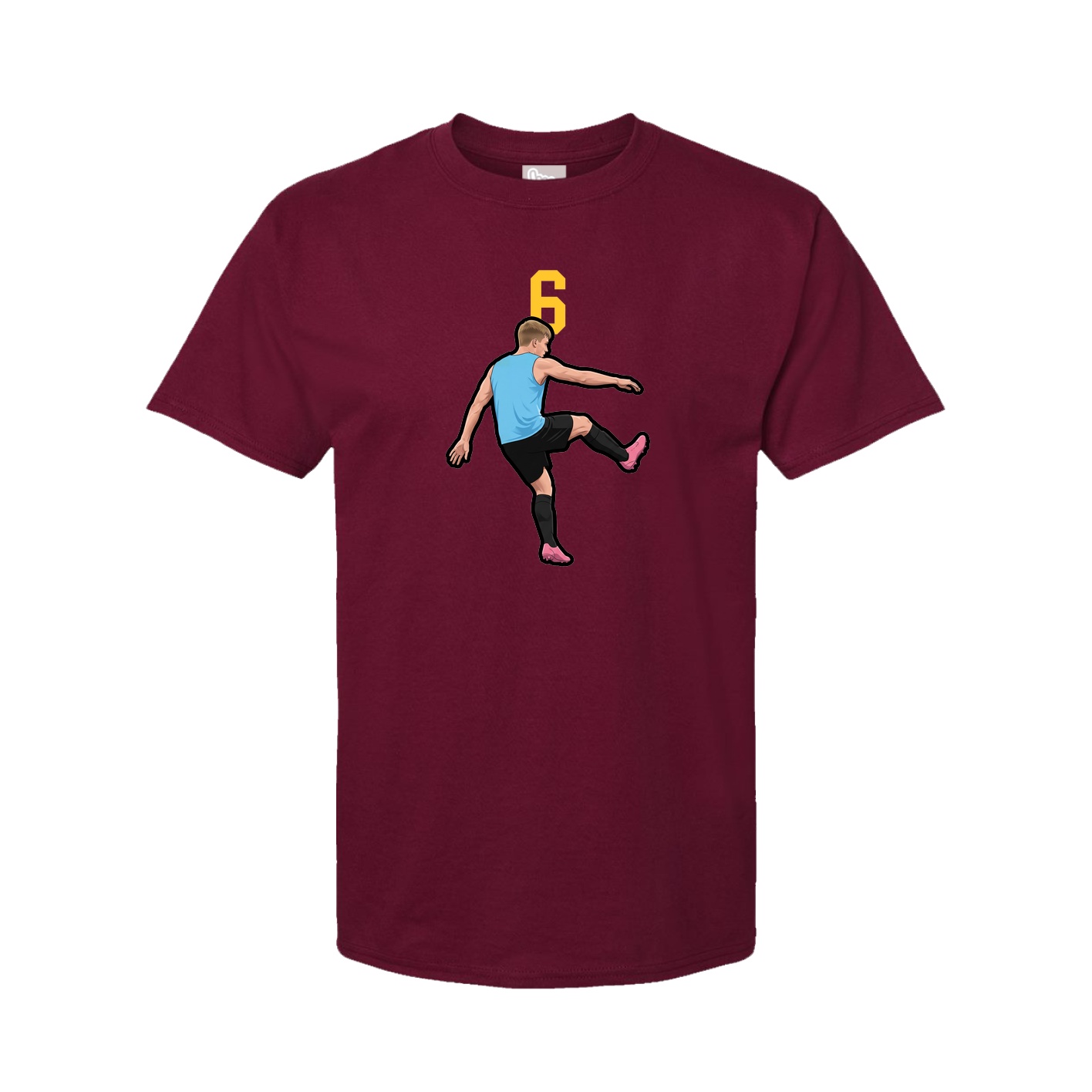 Tee — Number Top in Cardinal