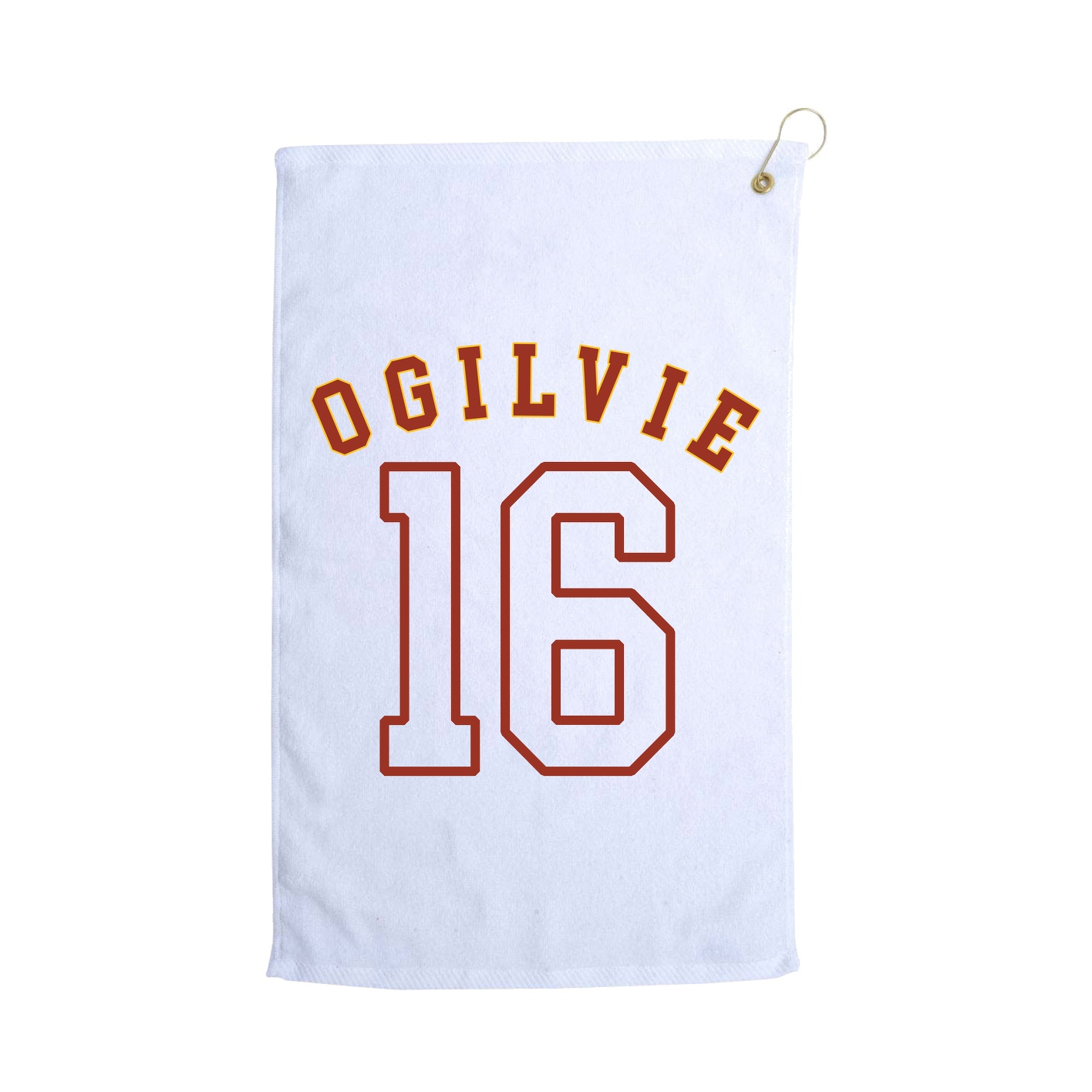 Golf Towel — Shirsey Arch in White