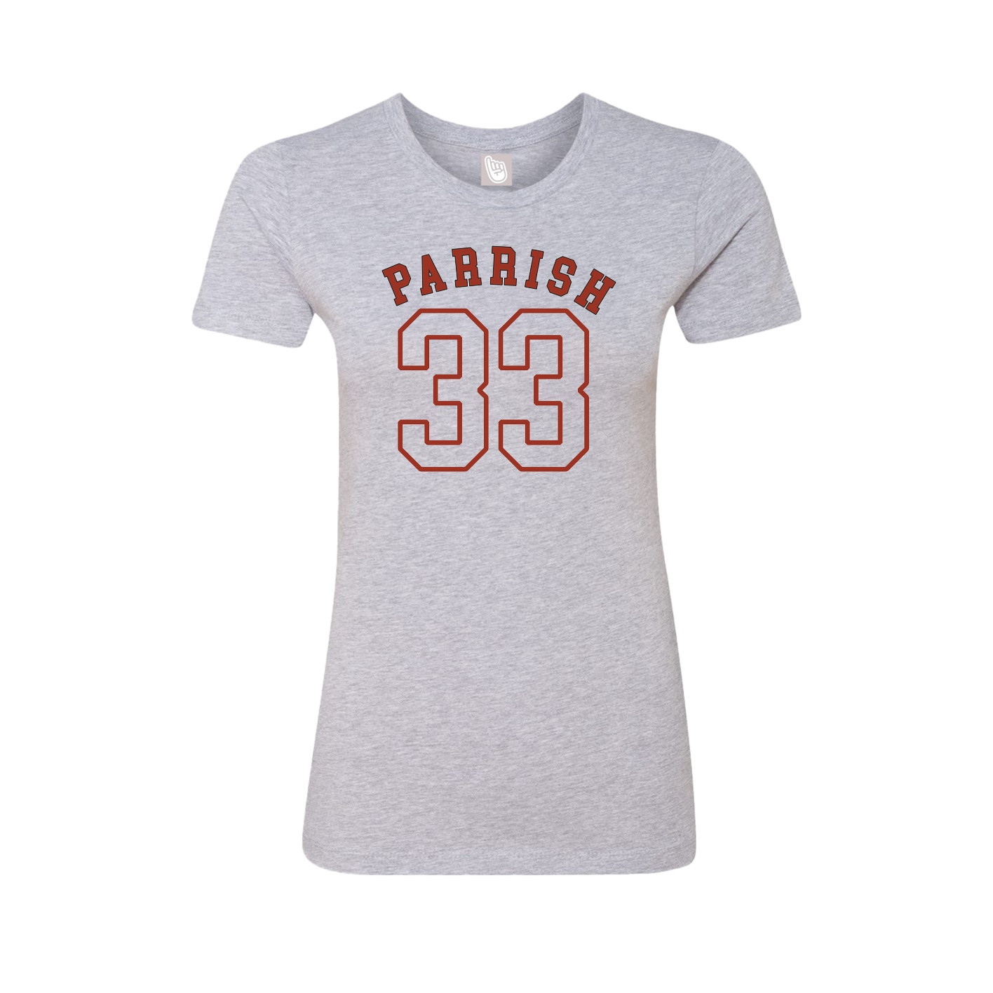 Fitted Women's Tee — Shirsey Arch in Grey