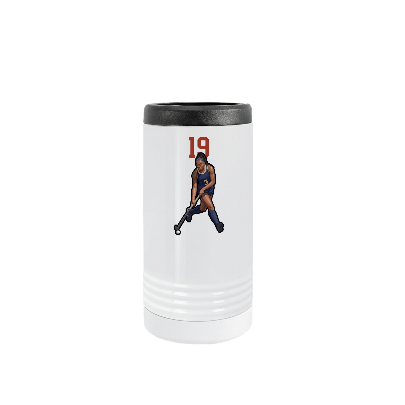 Slim Beverage Holder — Number Top in White