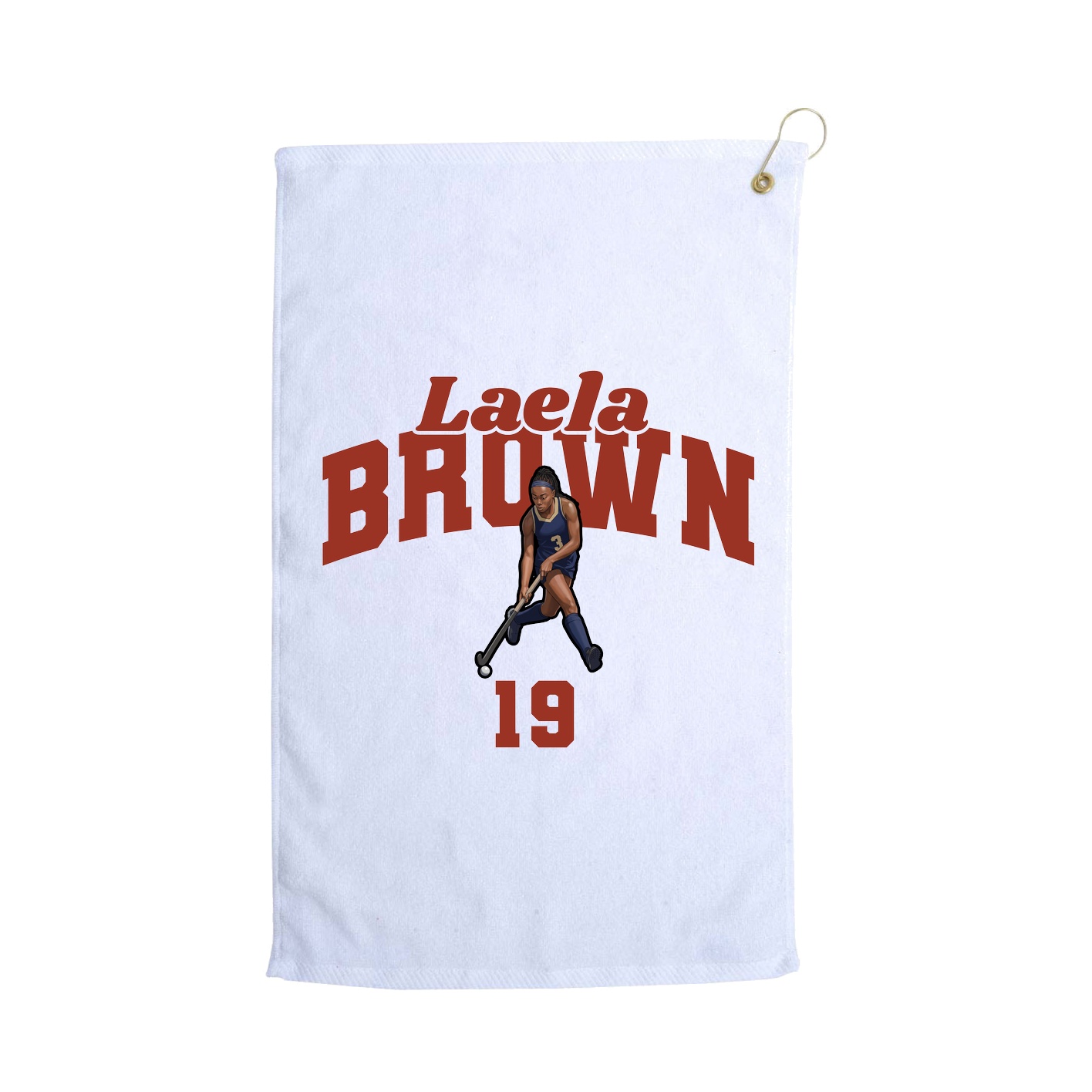 Golf Towel — Signature Arch in White