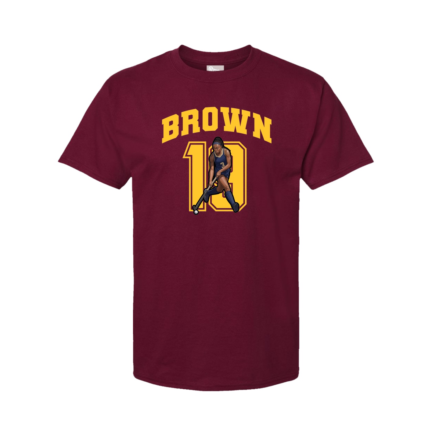 Youth Tee — Number in Cardinal