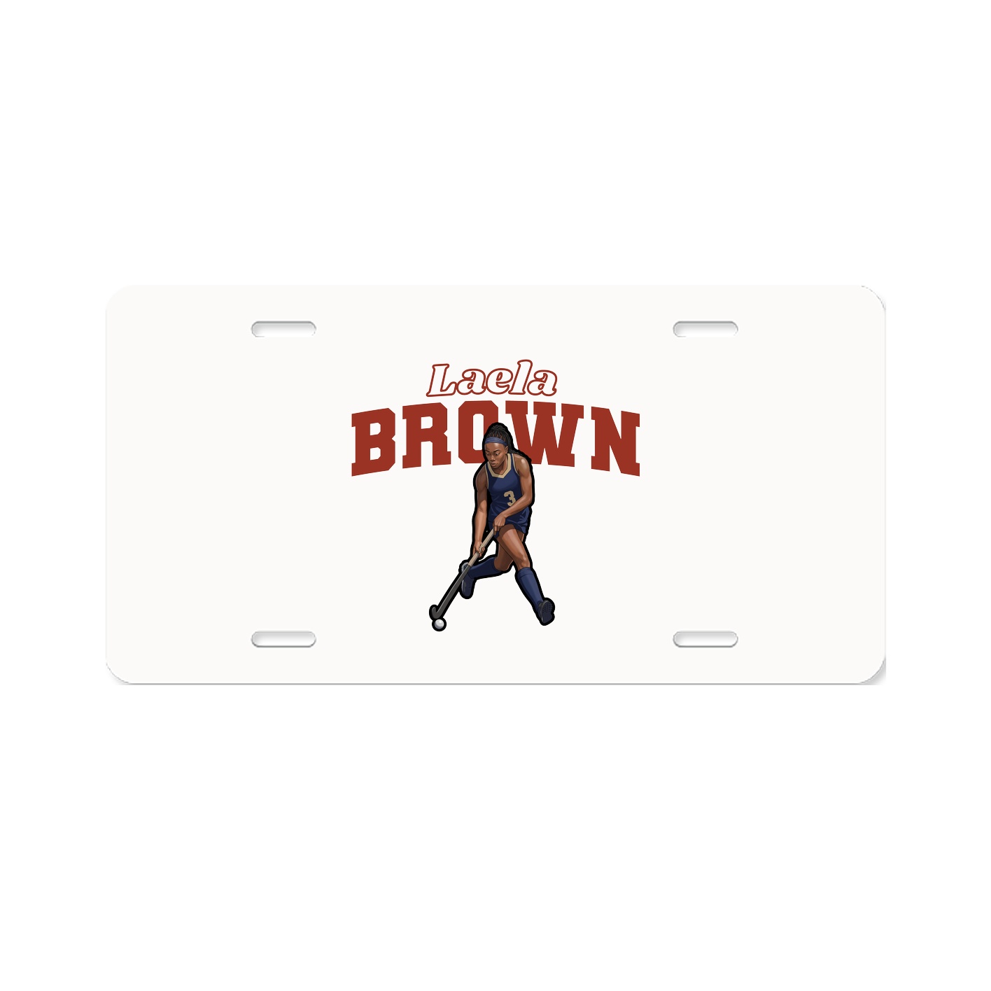 License Plate — Name Arch in Classic