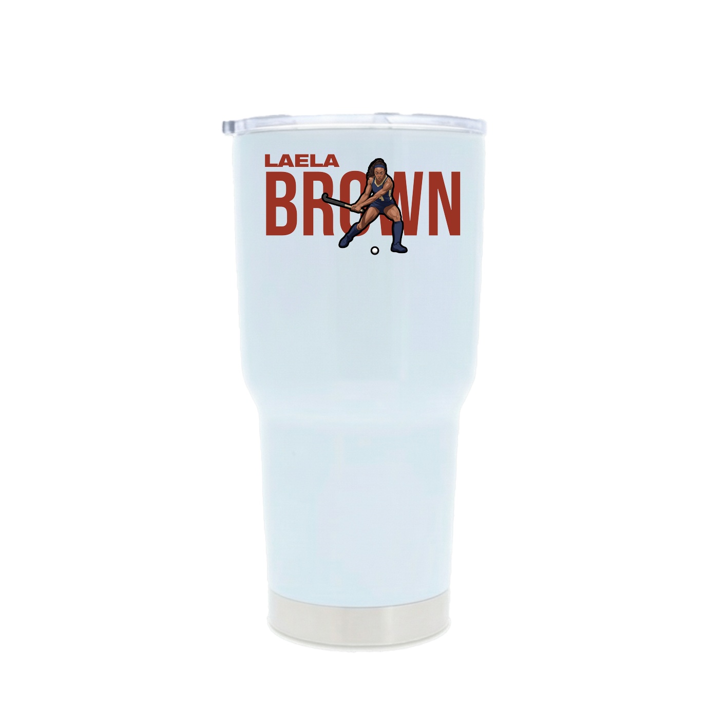 30oz Stainless Steel Tumbler — Player Name in White