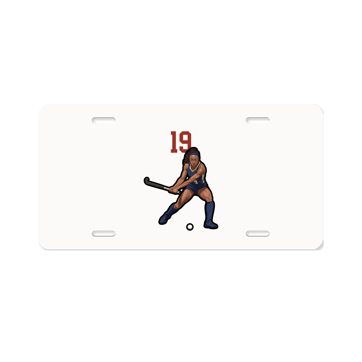 License Plate — Number Top in Classic
