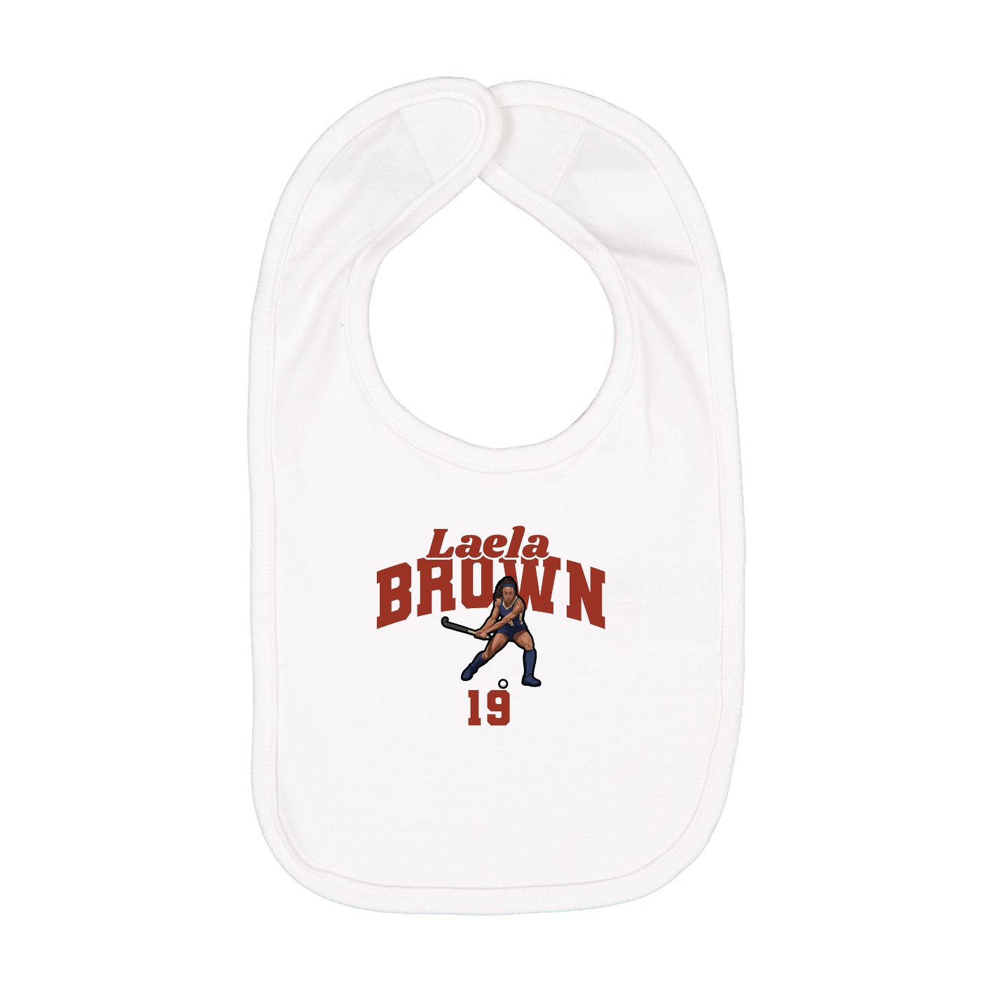 Infant Bib — Signature Arch in White