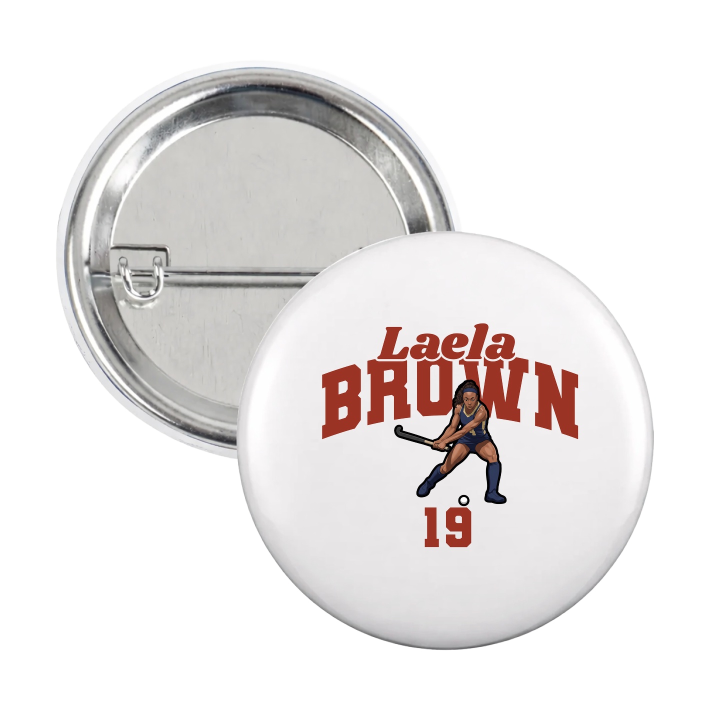 Game Day Button — Signature Arch in White