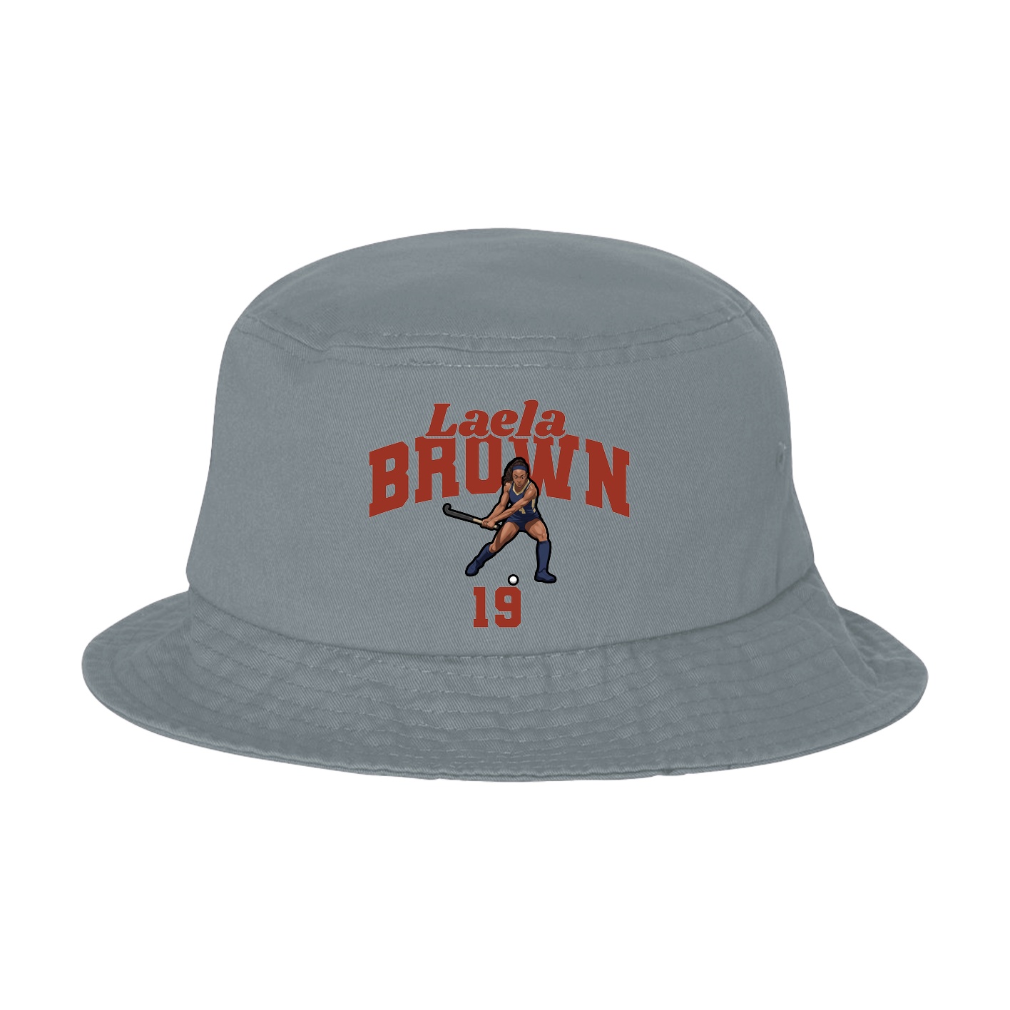 Bucket Cap — Signature Arch in Grey