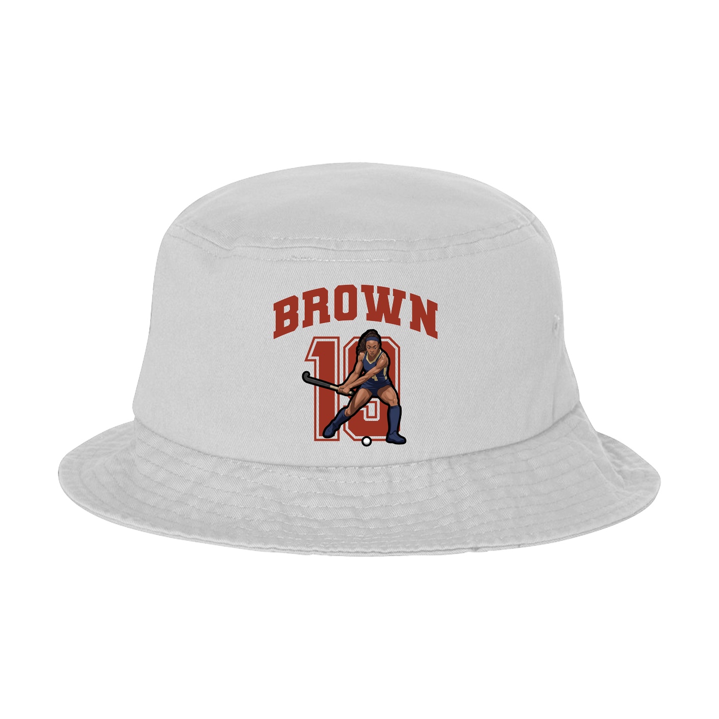Bucket Cap — Number in White