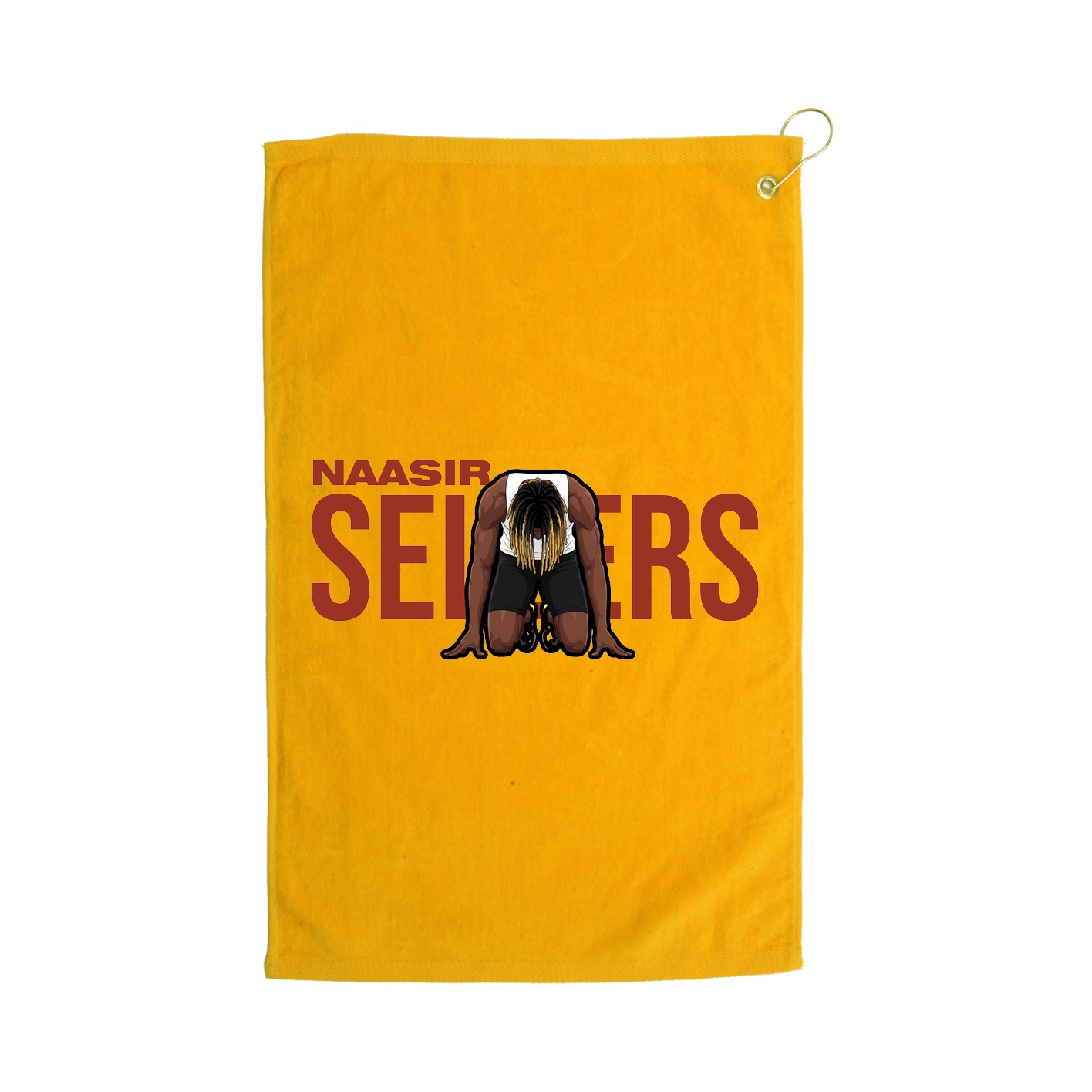 Golf Towel — Player Name in Gold