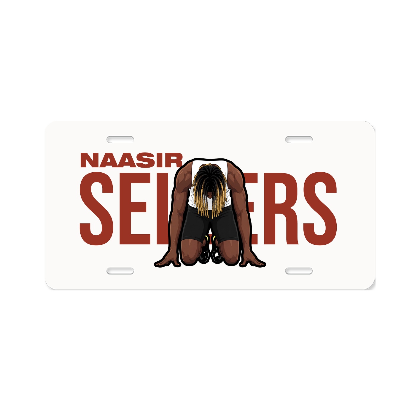 License Plate — Player Name in Classic
