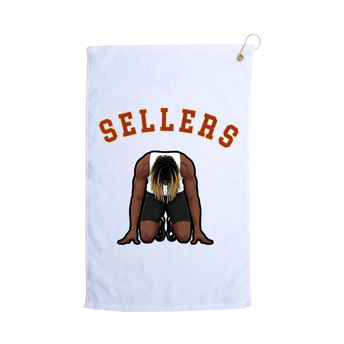 Golf Towel — Shirsey Arch in White