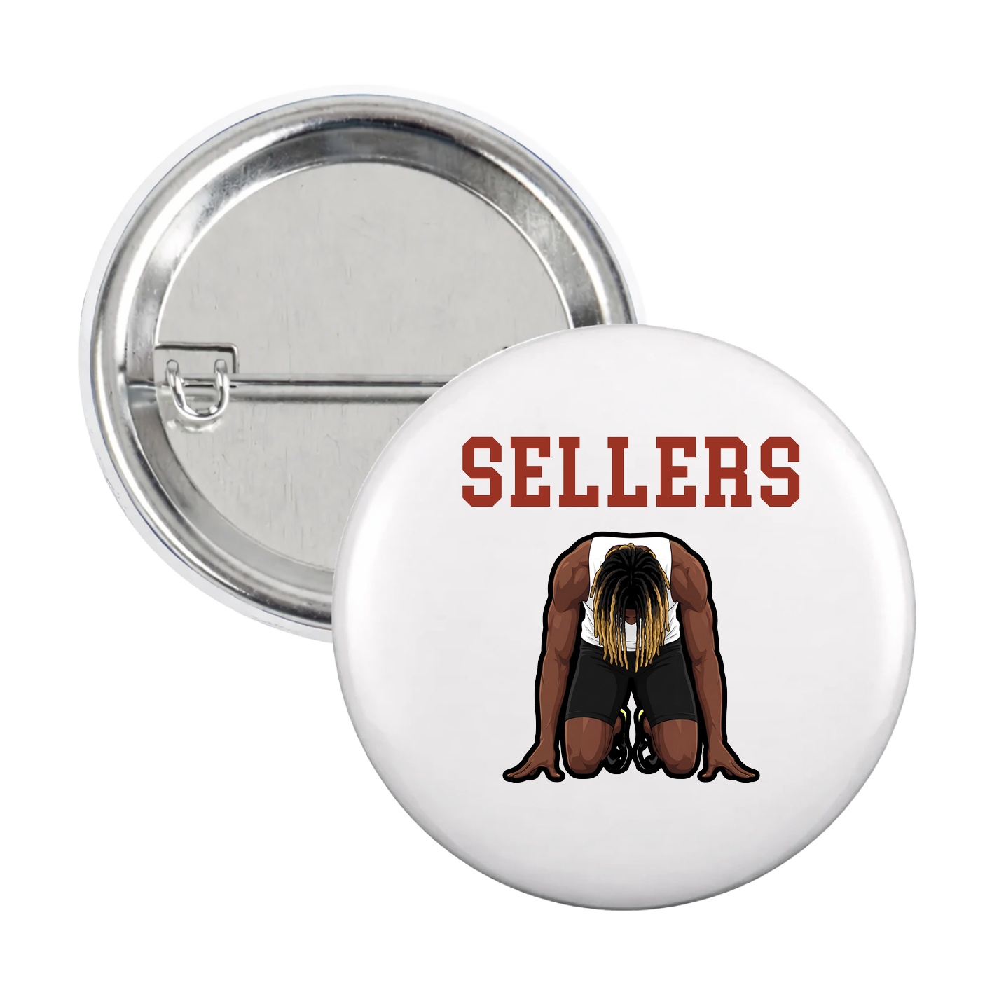 Game Day Button — Shirsey in White