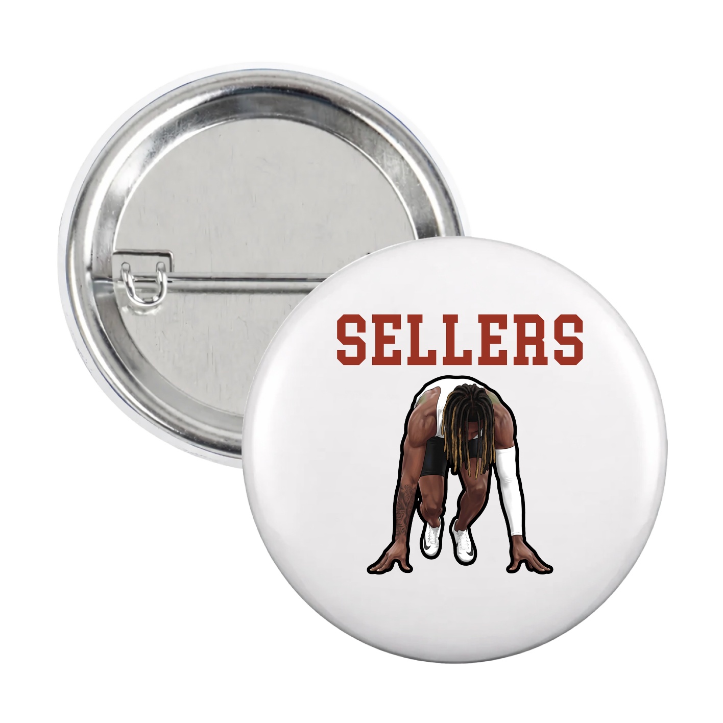 Game Day Button — Shirsey in White