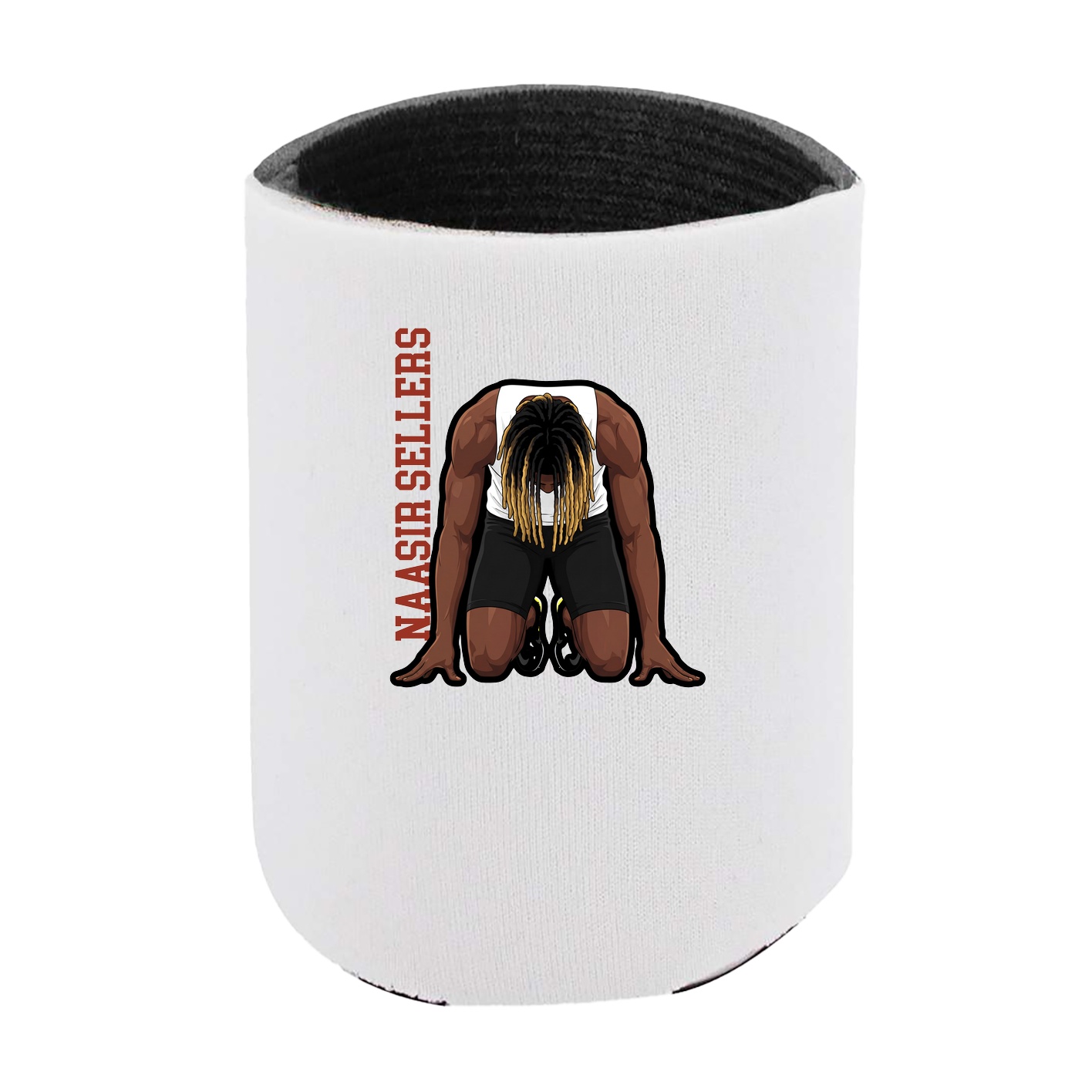 Can Holder — Name Vertical in White