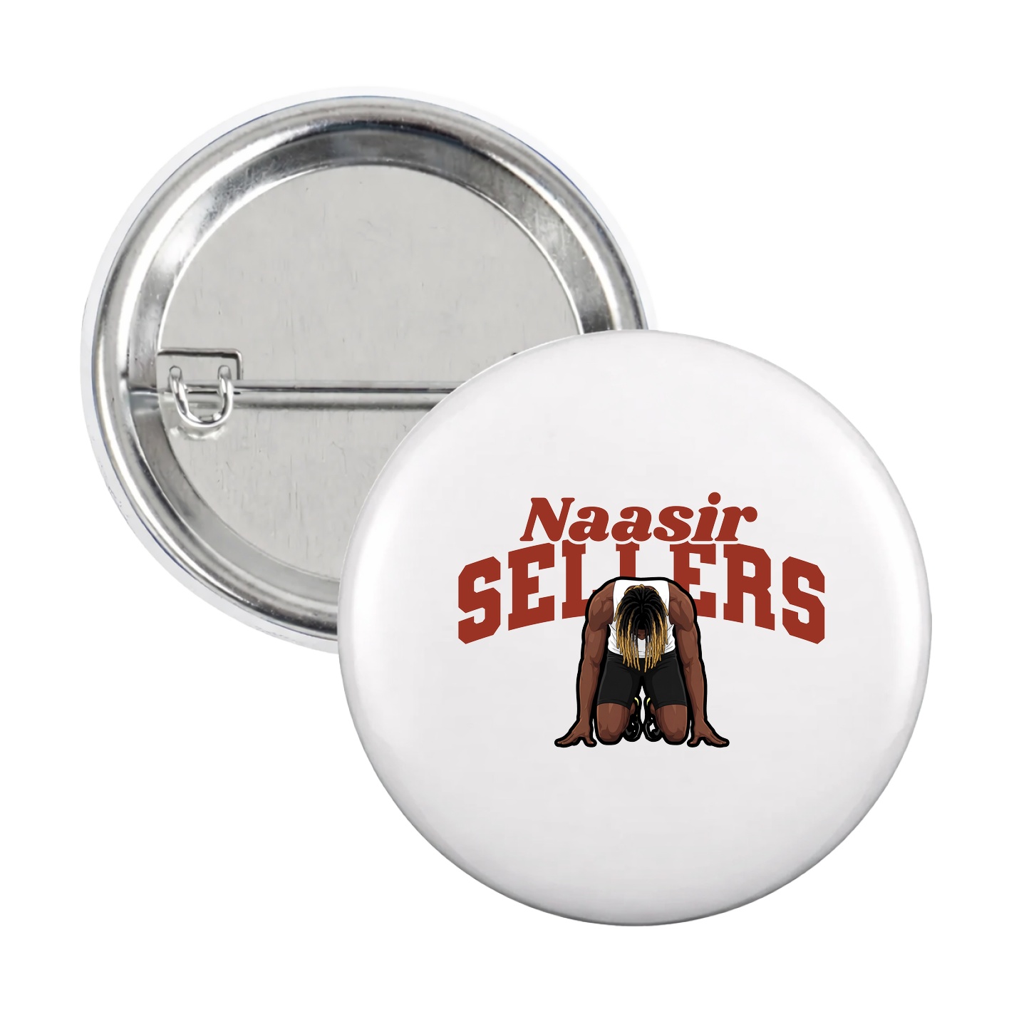 Game Day Button — Signature Arch in White
