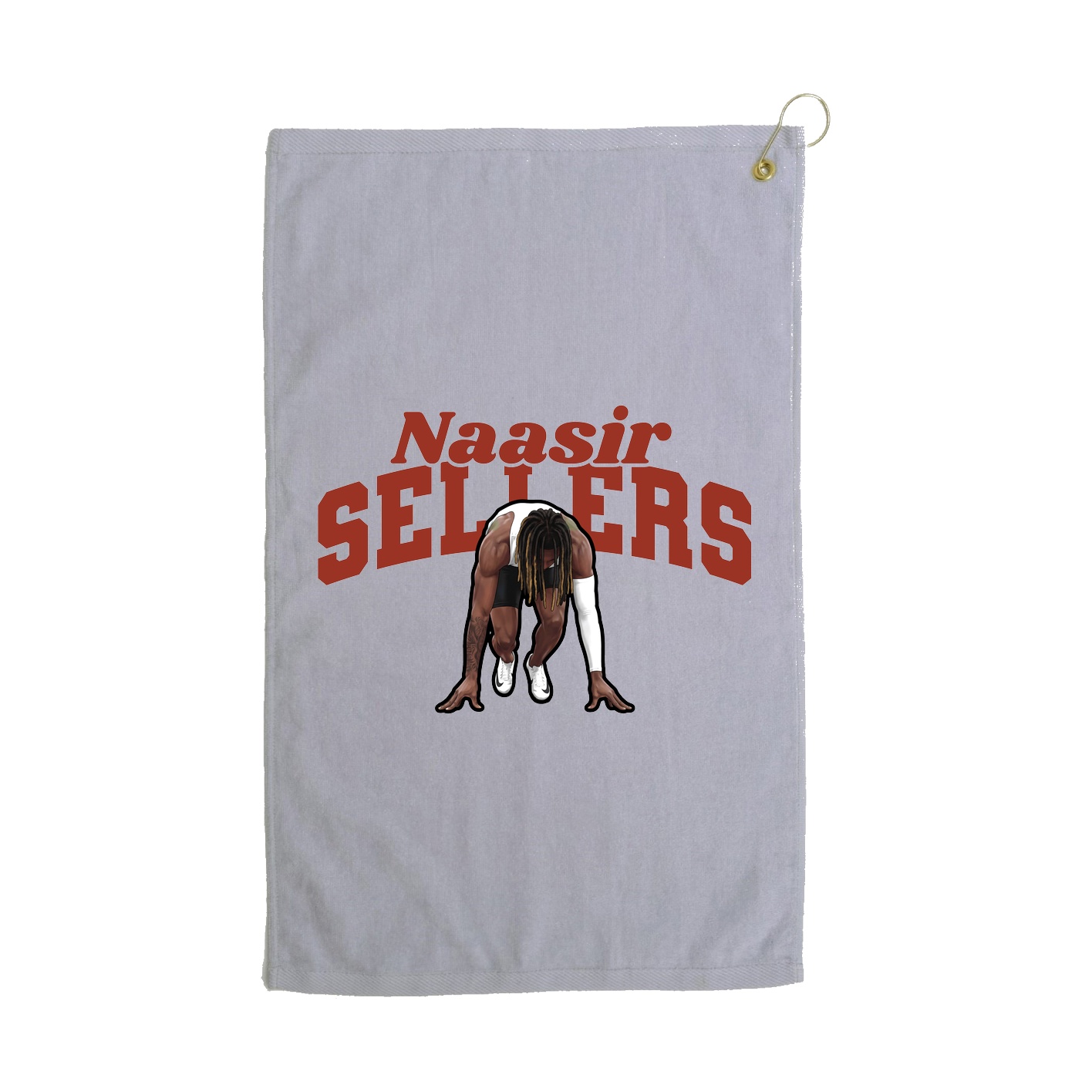 Golf Towel — Signature Arch in Grey