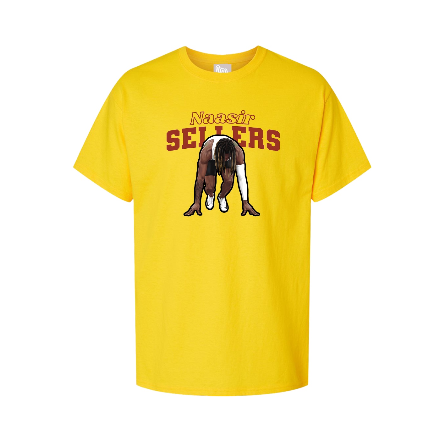 Youth Tee — Name Arch in Gold